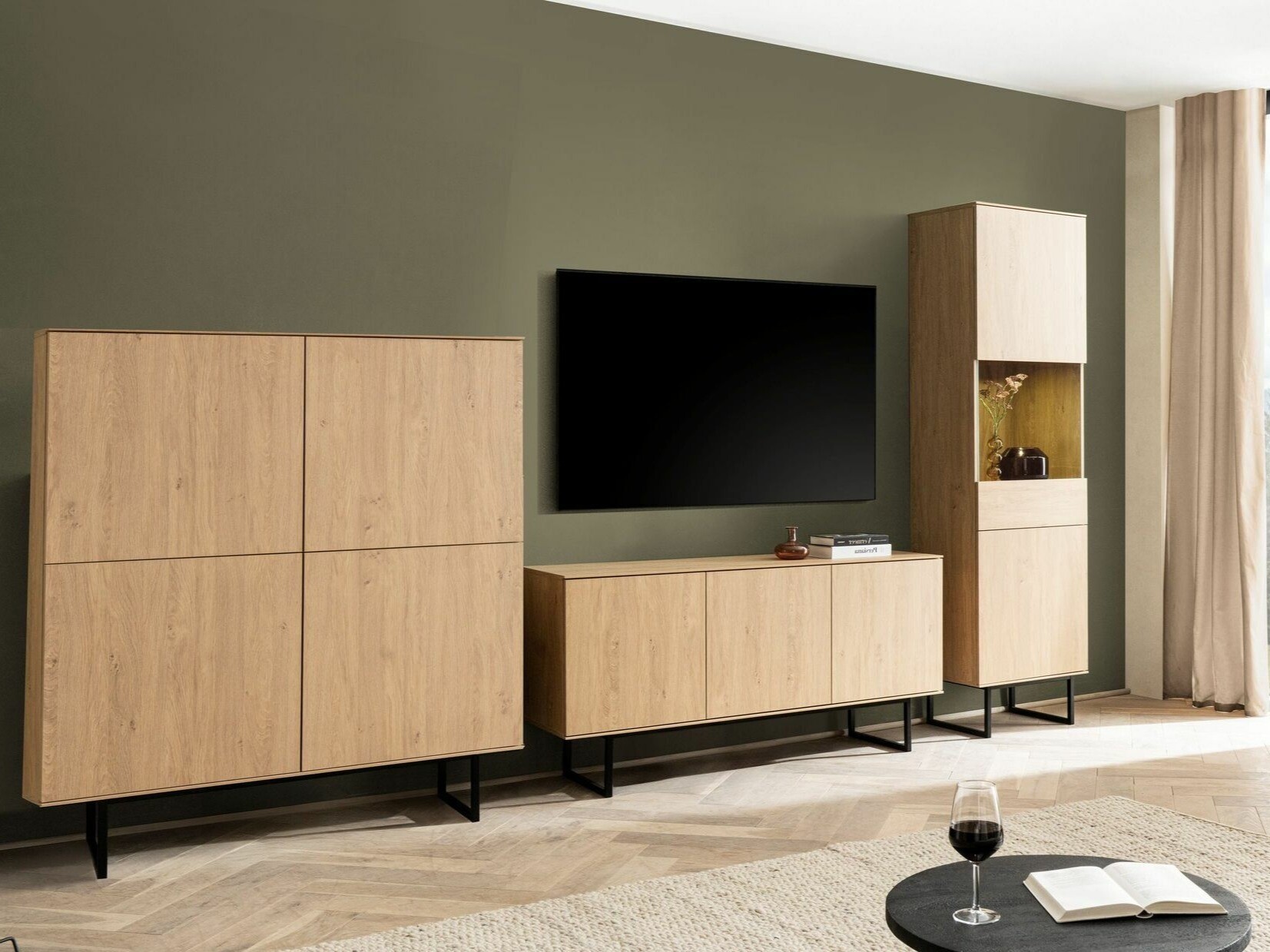 Sideboard Bentesa 118 (Eichenholzoptik)