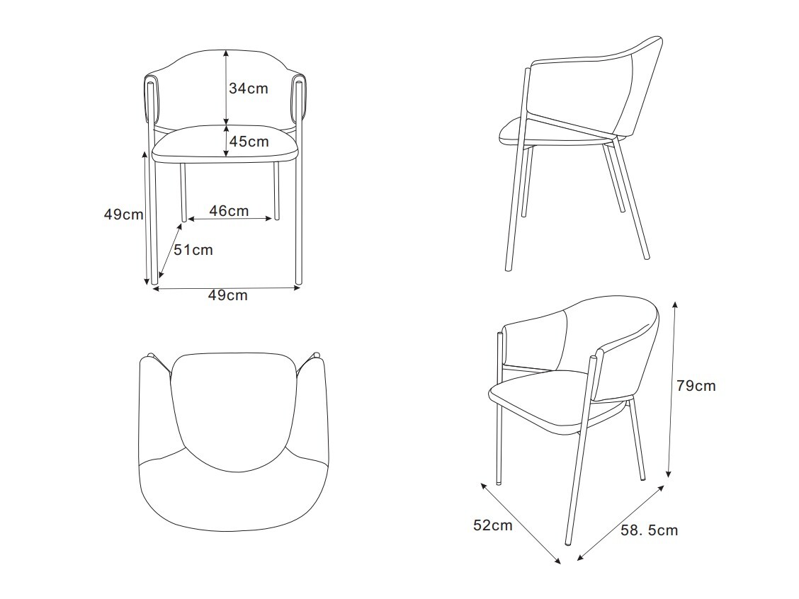Stuhl Dallas 5354 (Weiss)