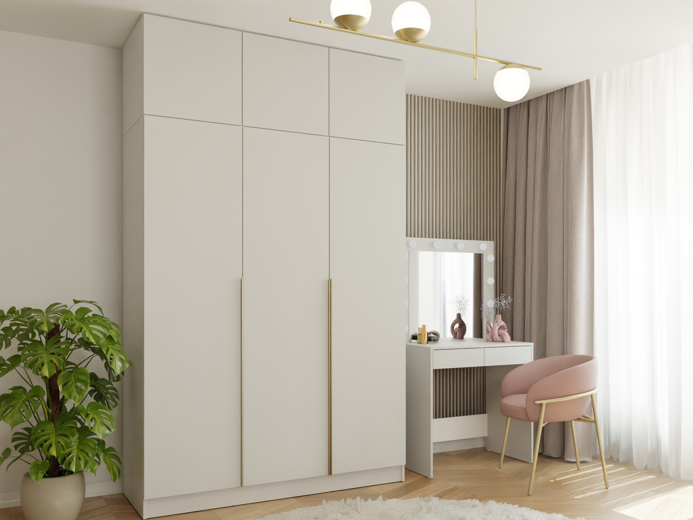 Kleiderschrank Mandeville 398 (Gold)