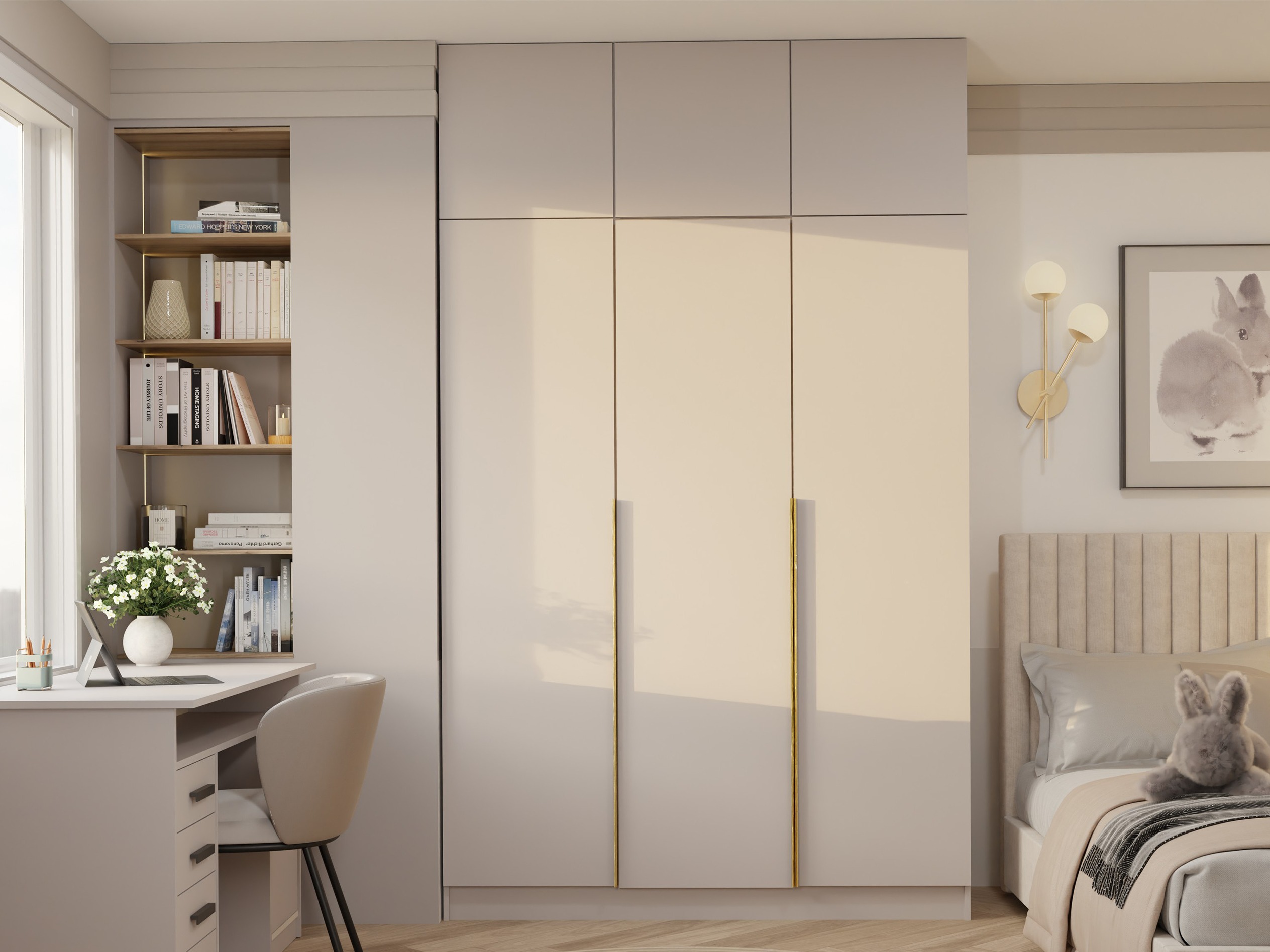 Kleiderschrank Mandeville 398 (Gold)