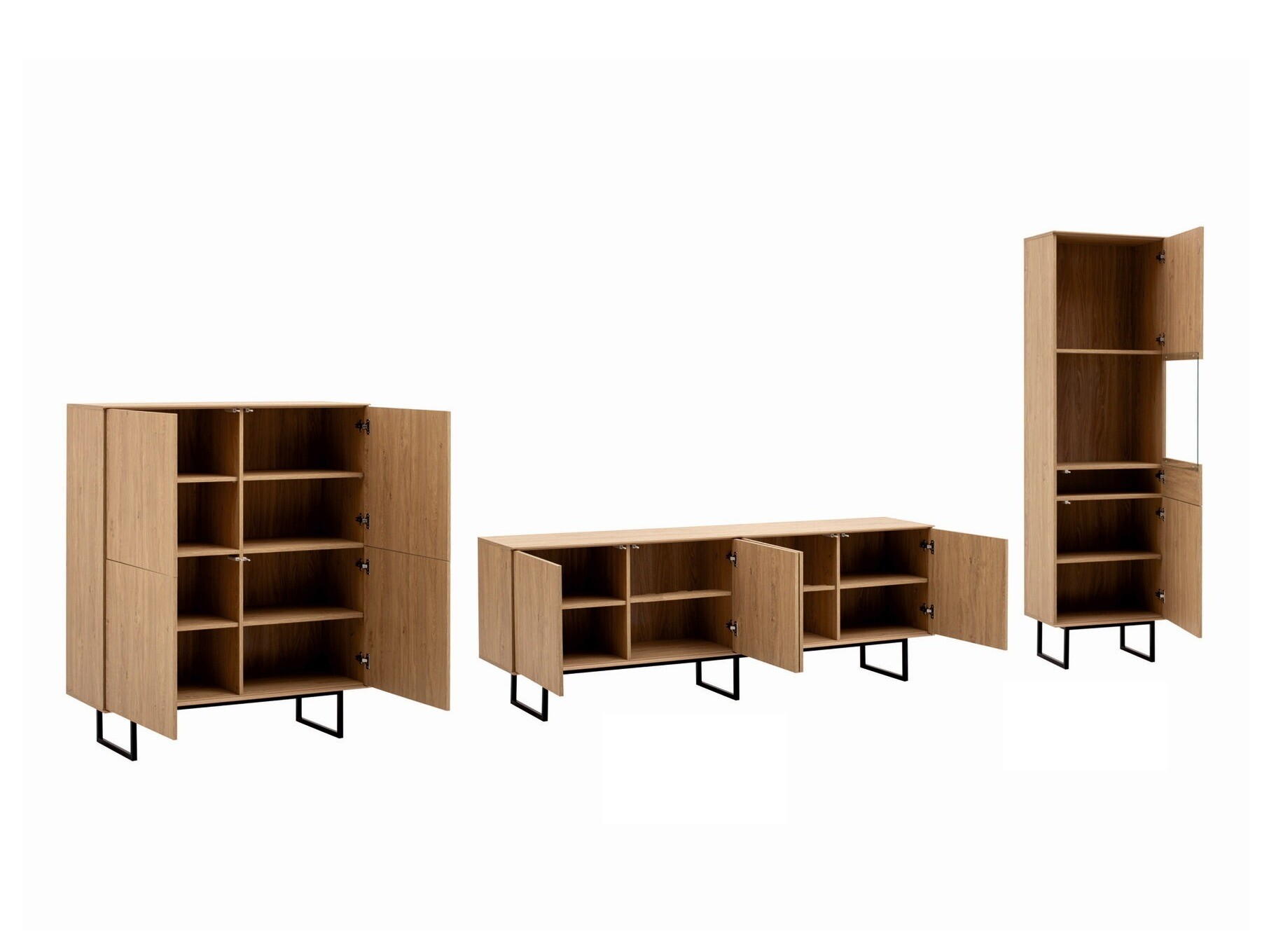 Wohnzimmer-Set Bentesa 120 (Eiche)