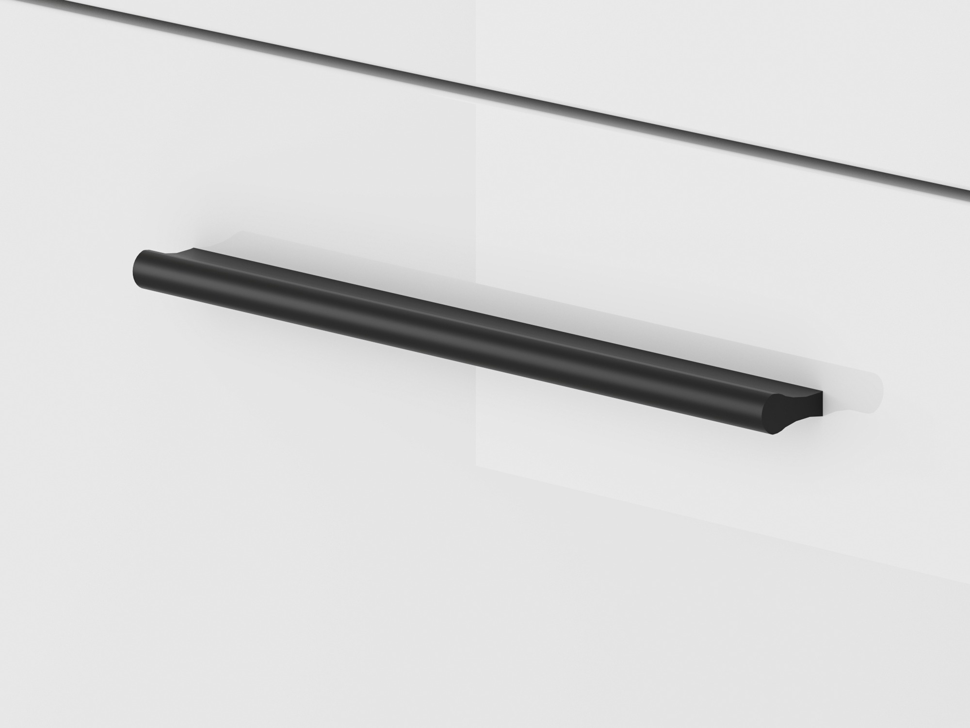 TV-Möbel Ophsalu 103 (Weiss + Weiss glänzend)