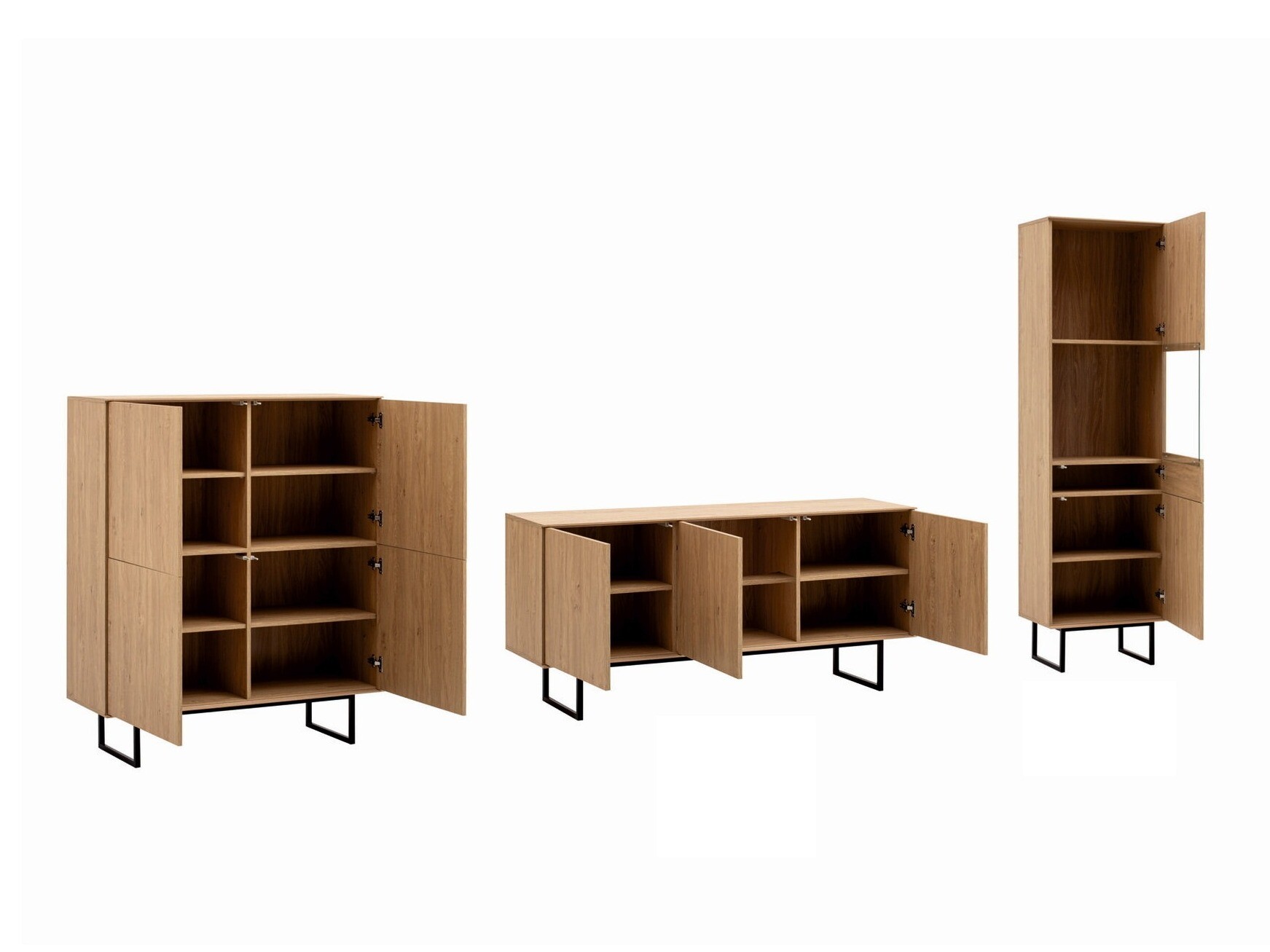 Wohnzimmer-Set Bentesa 125 (Eiche)