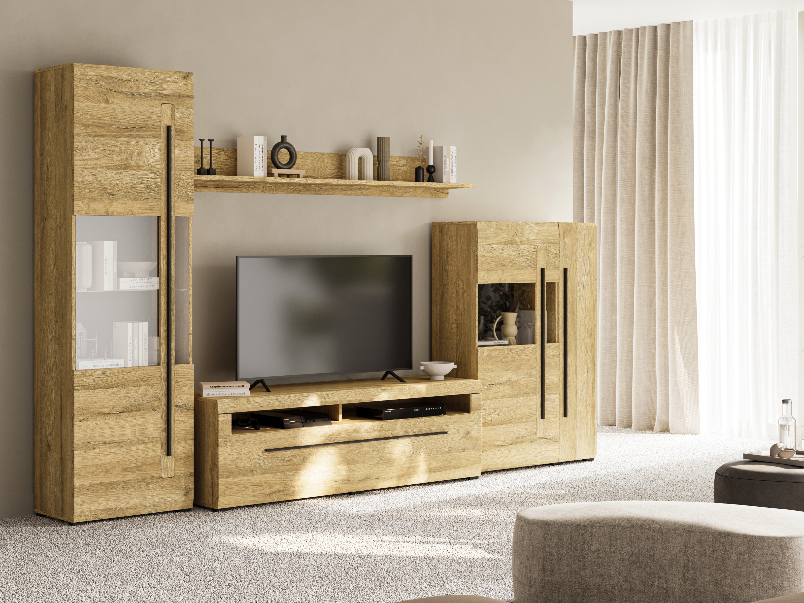 Wohnzimmer-Set Ophsalu 111 (Grandson-Eiche)