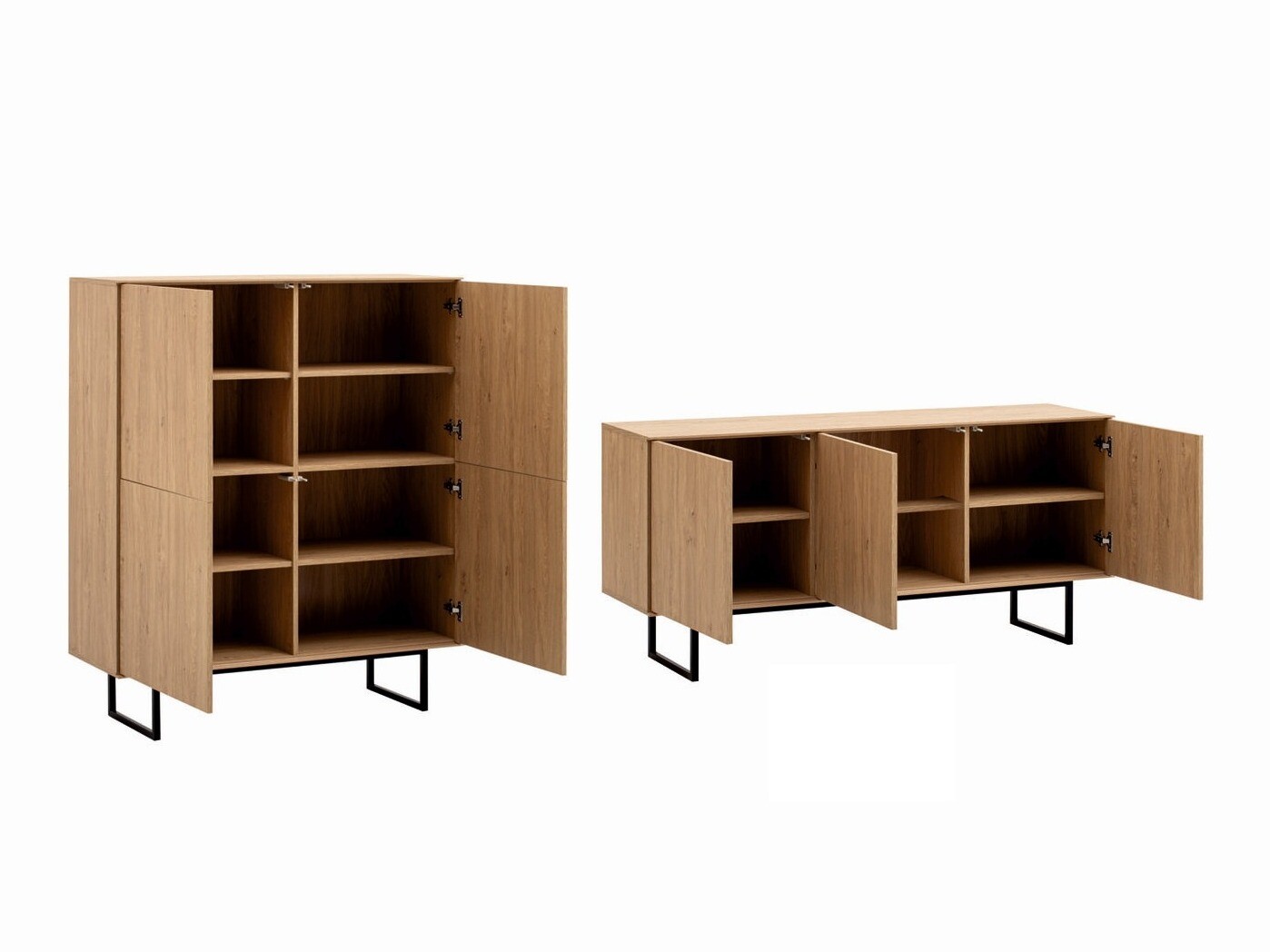 Wohnzimmer-Sets Bentesa 124 (Eichenholzoptik)
