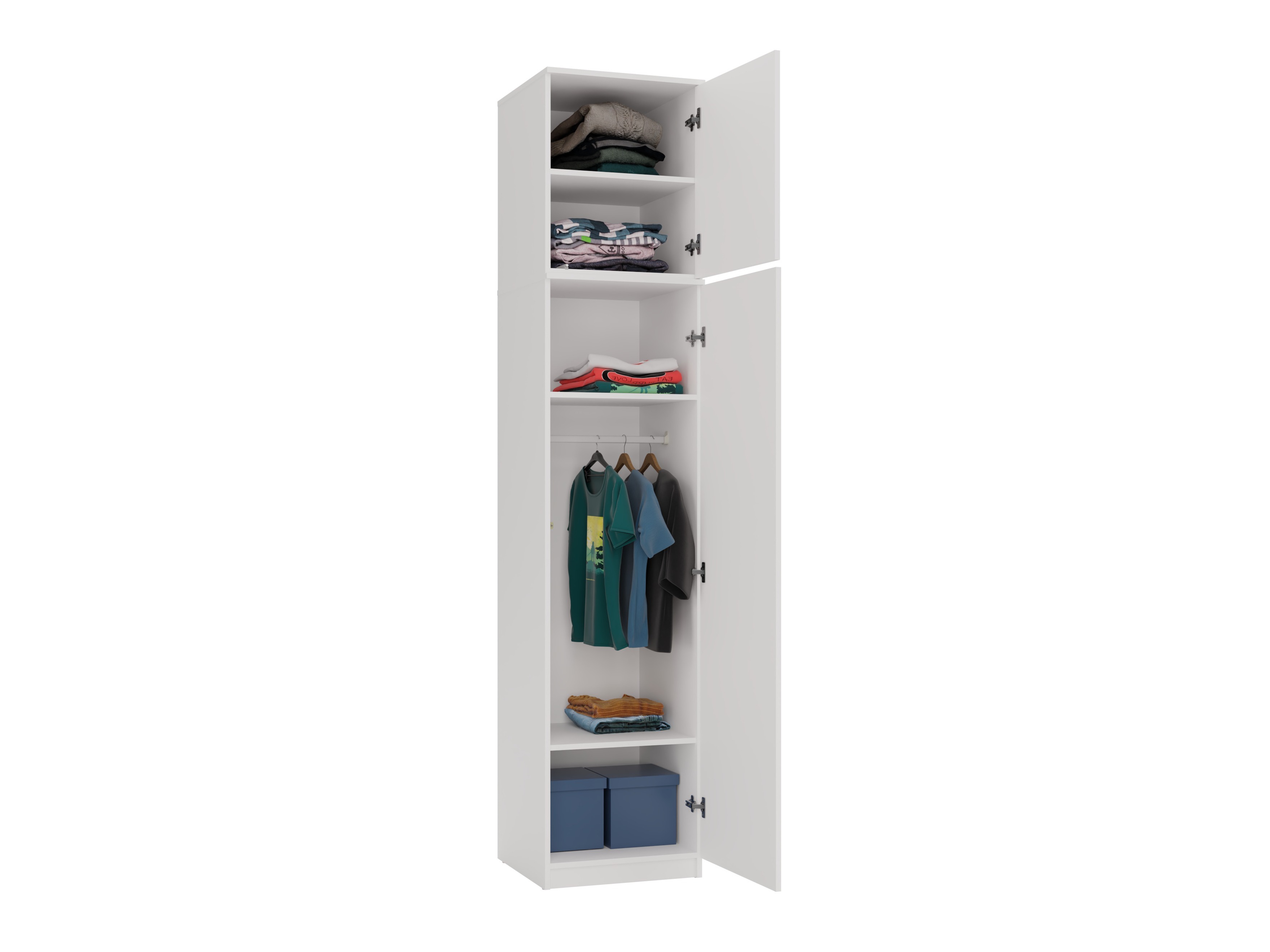 Kleiderschrank Mandeville 399 (Weiss)