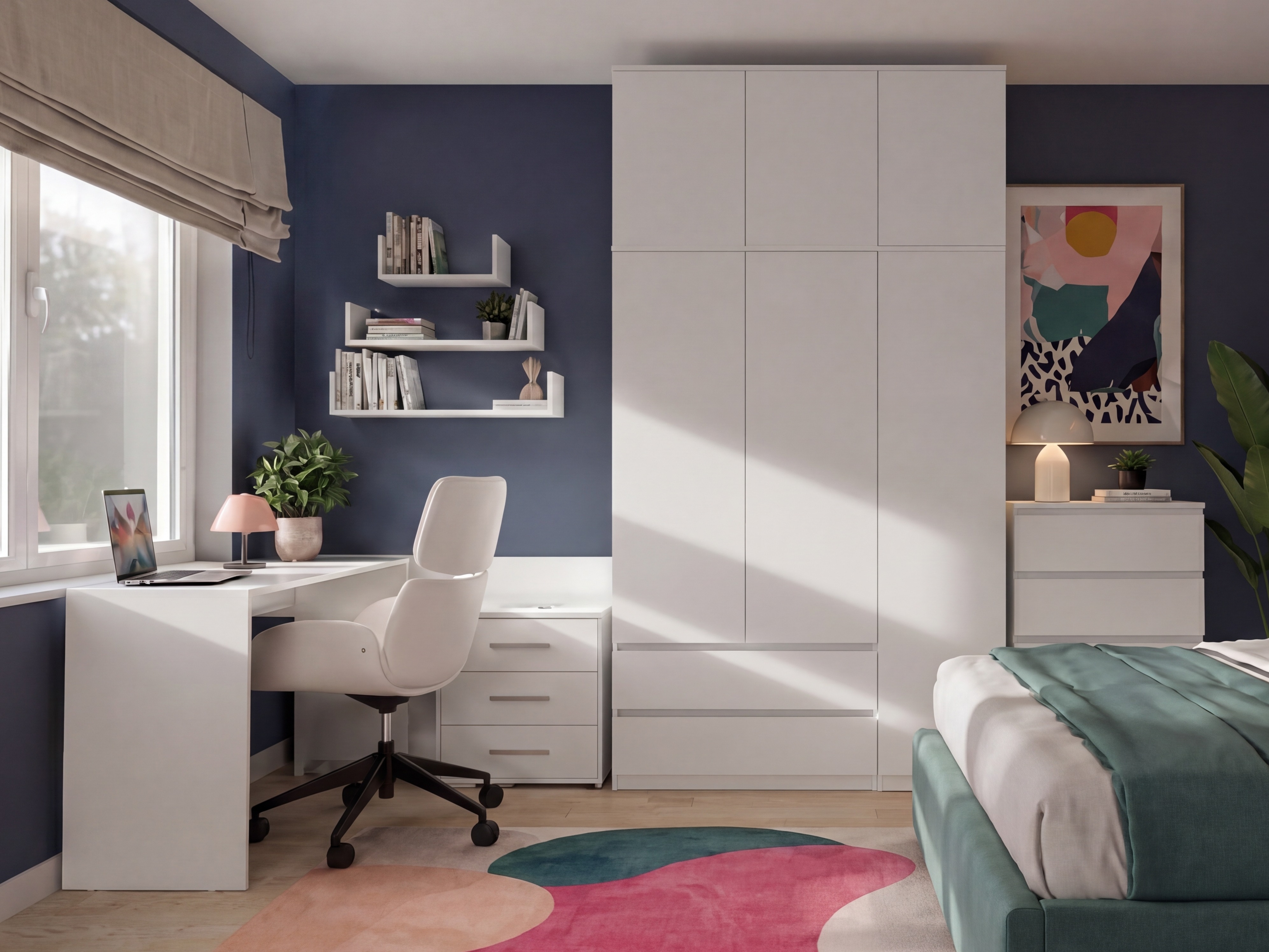 Kleiderschrank Mandeville 399 (Weiss)