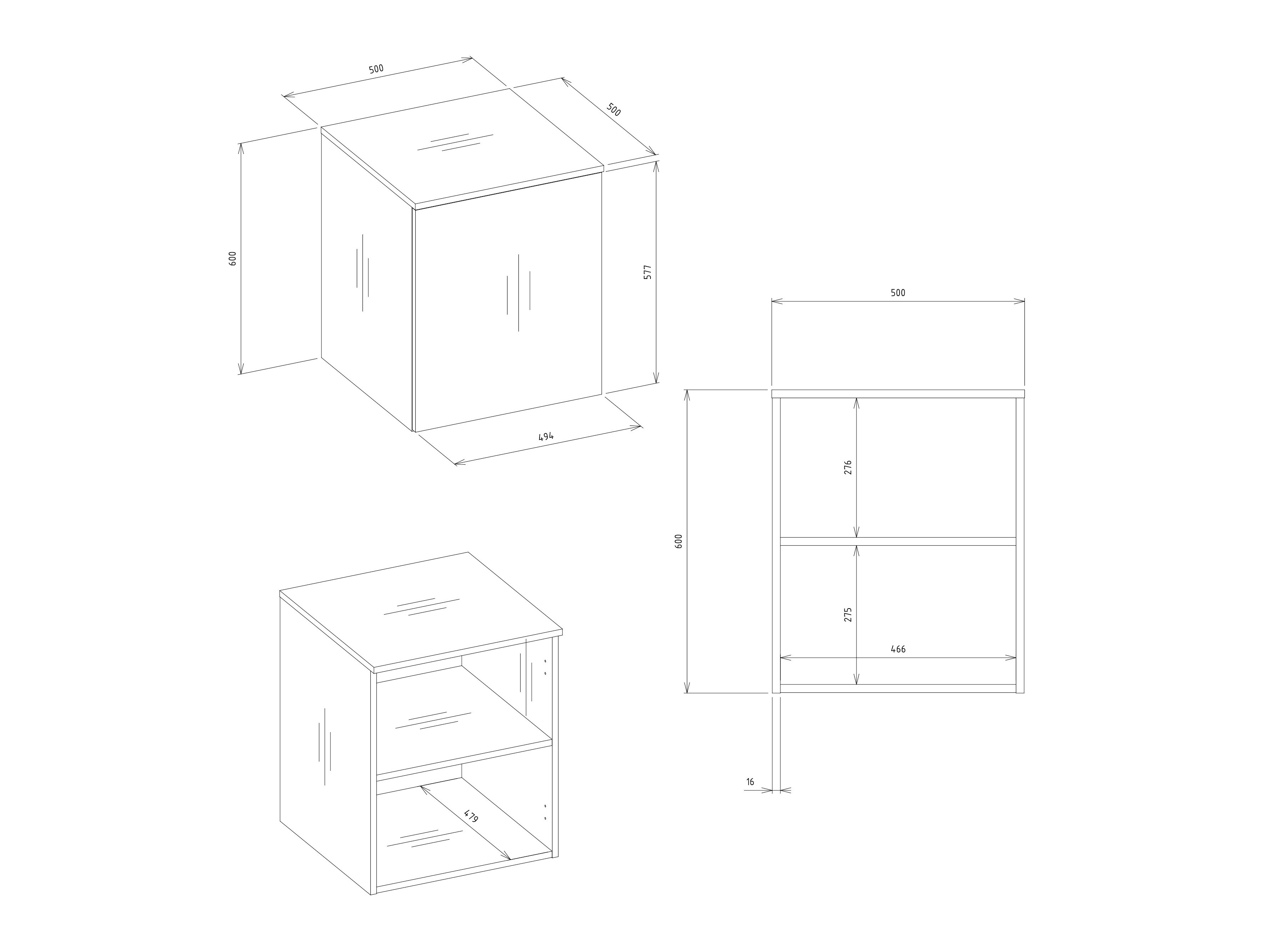 Kleiderschrank Mandeville 399 (Weiss)
