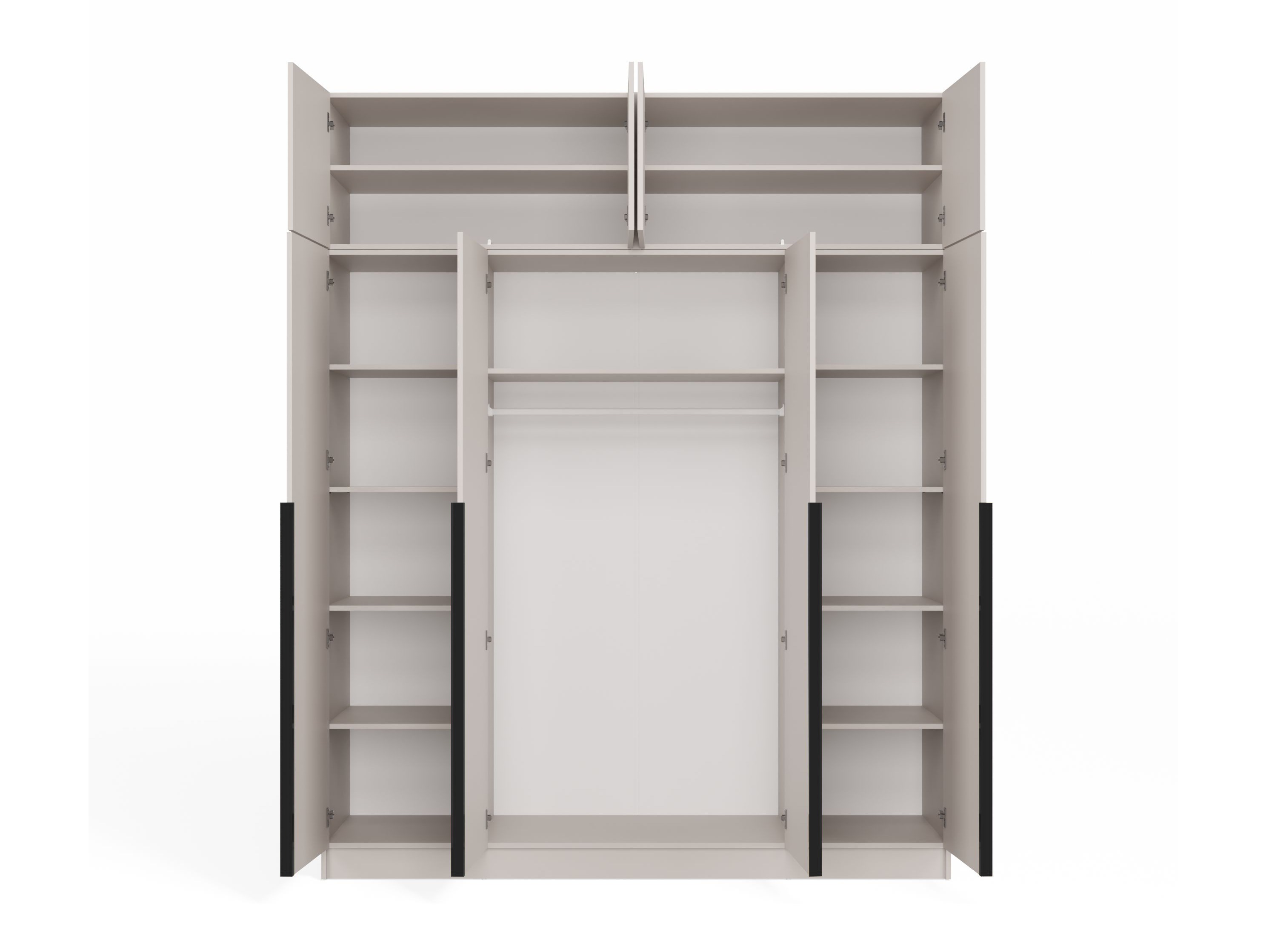 Kleiderschrank Mandeville 400 (Schwarz)