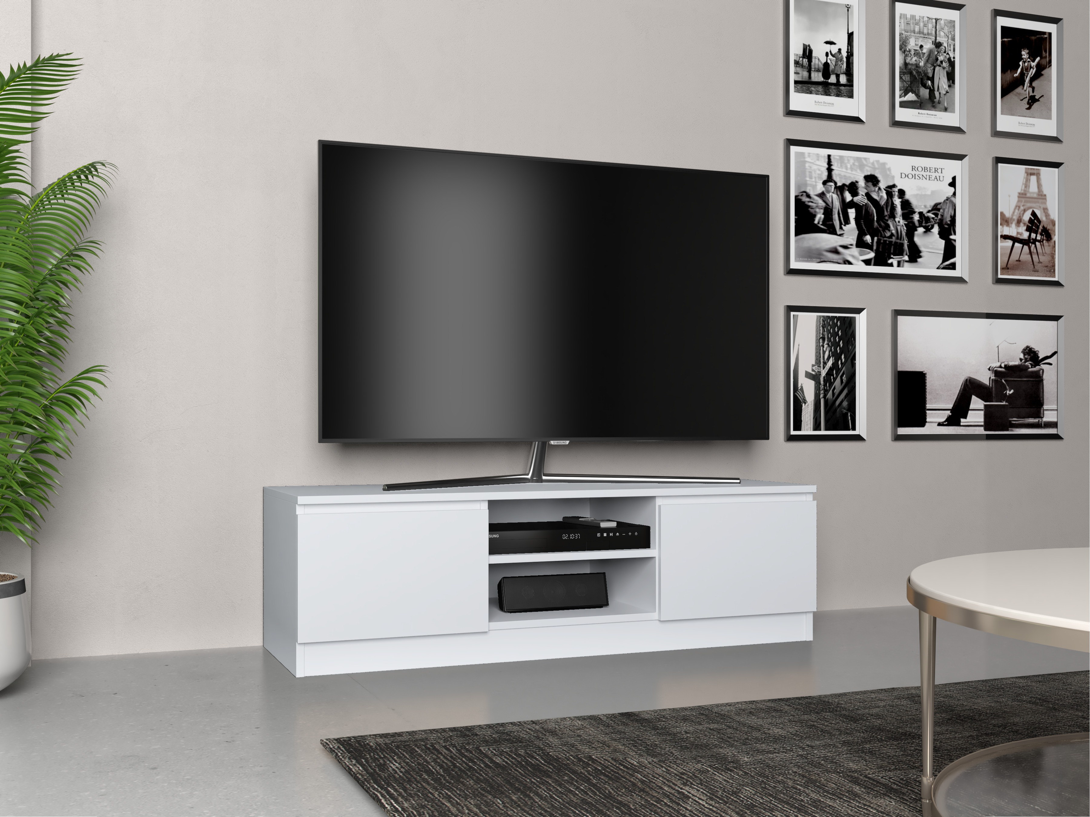 TV-Möbel Elbvelu 123 (Weiss)