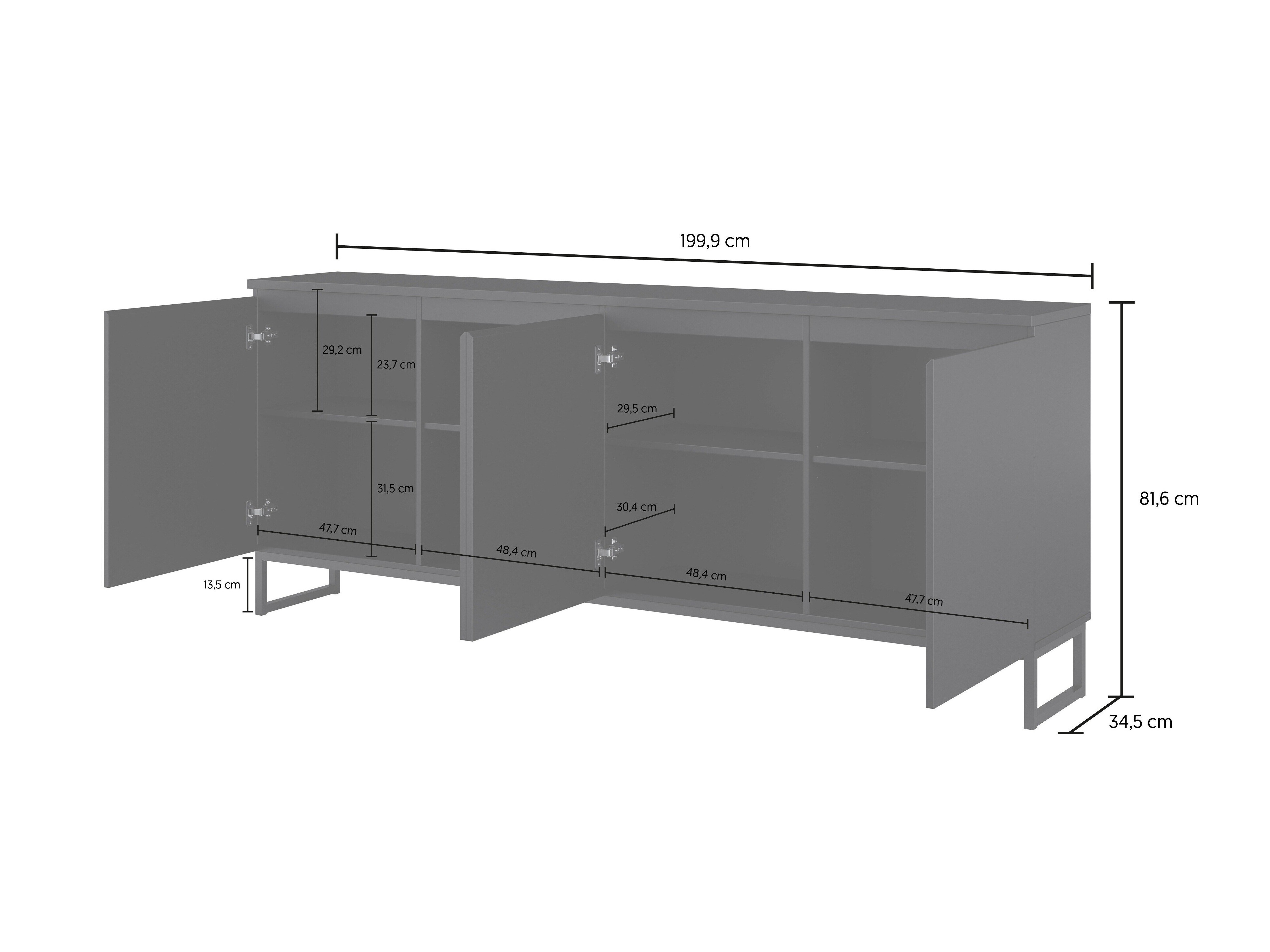 Wohnzimmer-Set Velsora 108 (Schwarz)