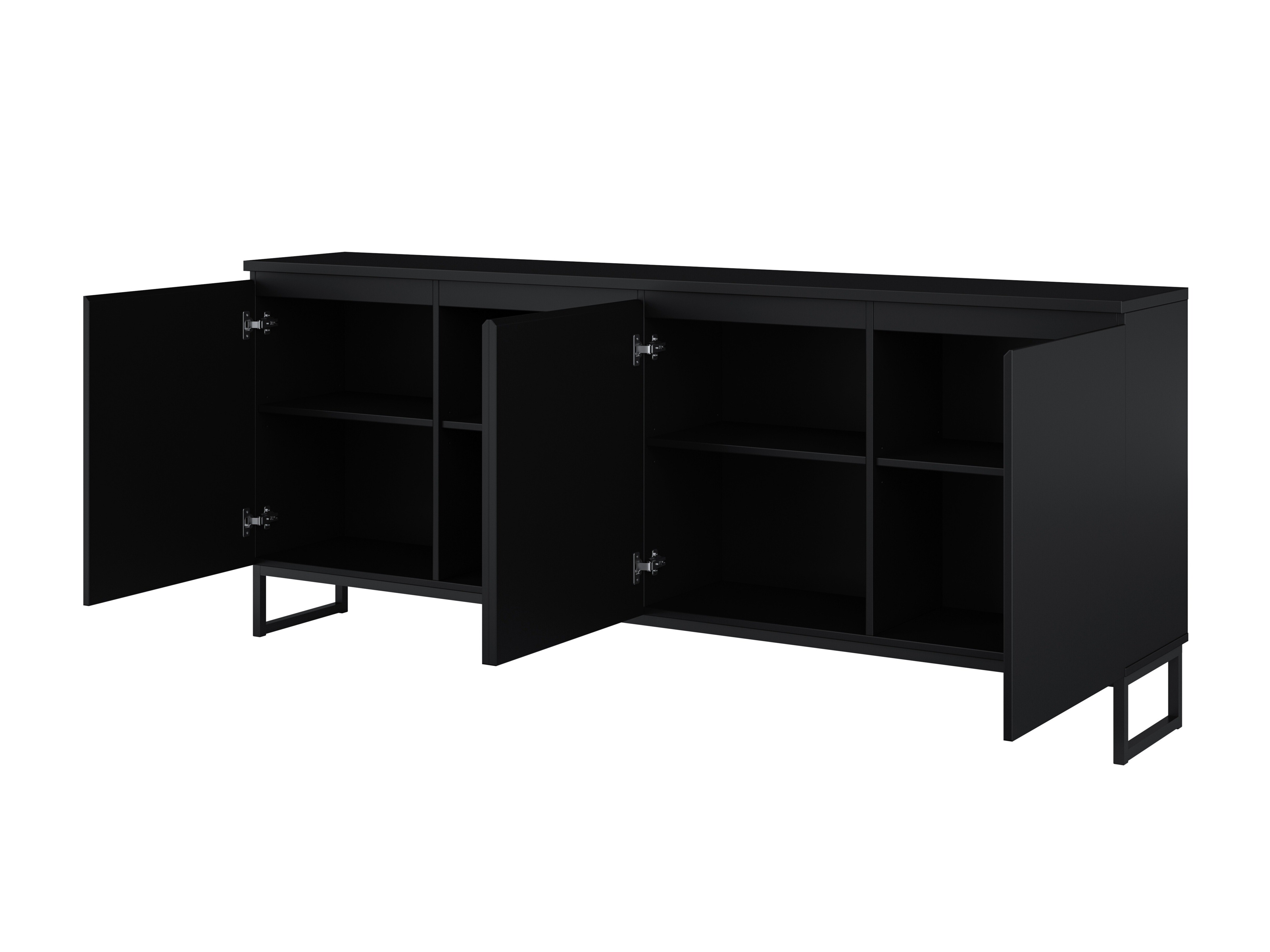 Wohnzimmer-Set Velsora 108 (Schwarz)
