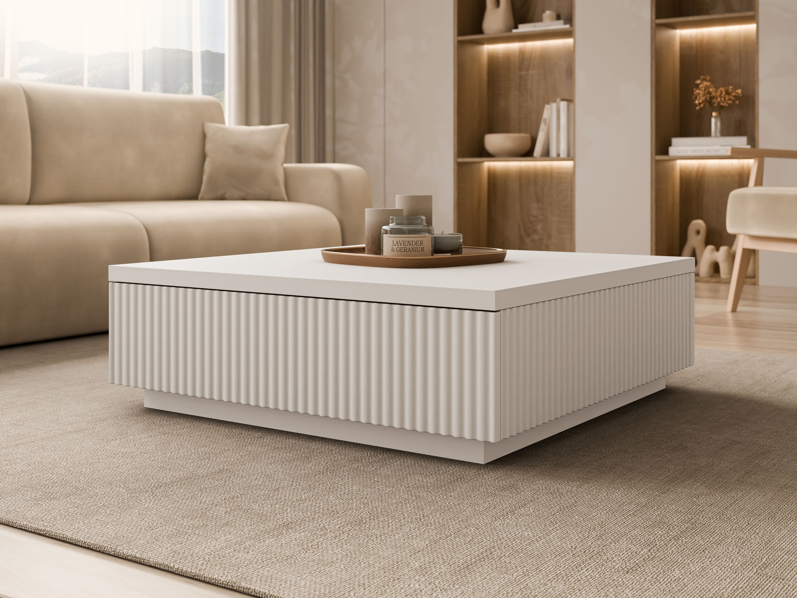 Couchtisch Comfivo Ulmal (Beige)