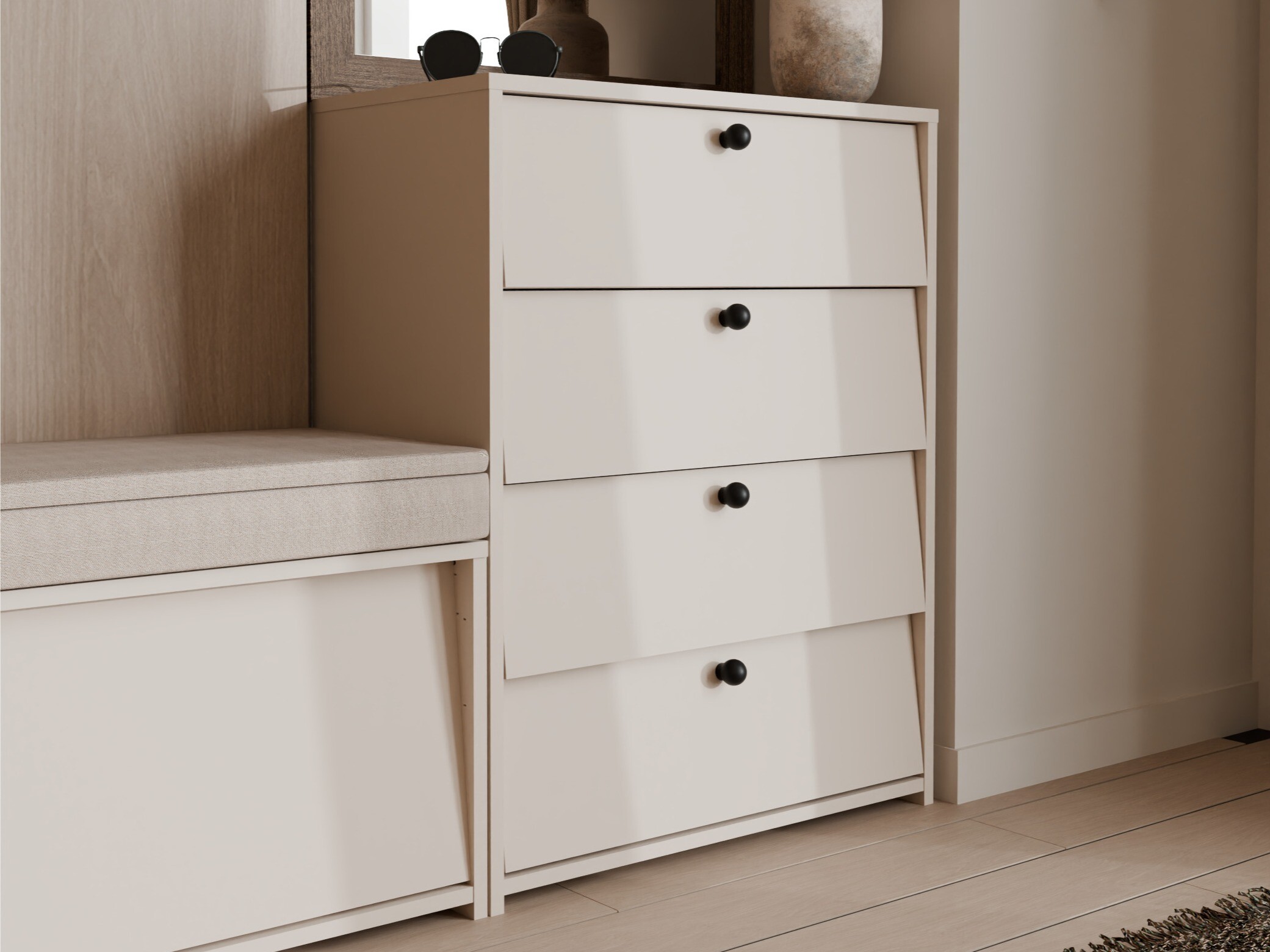 Schuhschrank Mandeville 401 (Kaschmir)