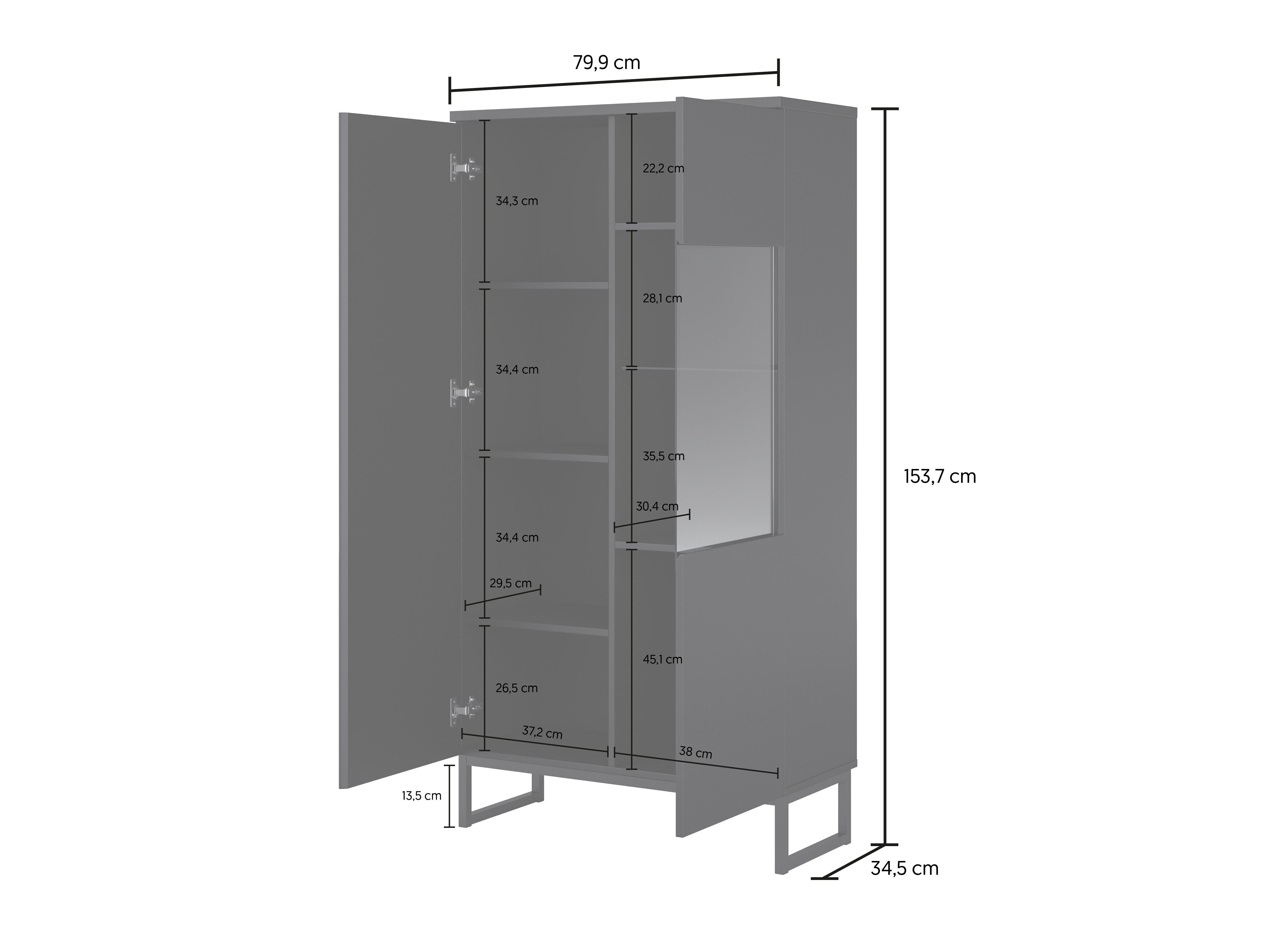 Wohnzimmer-Set Velsora 106 (Schwarz)