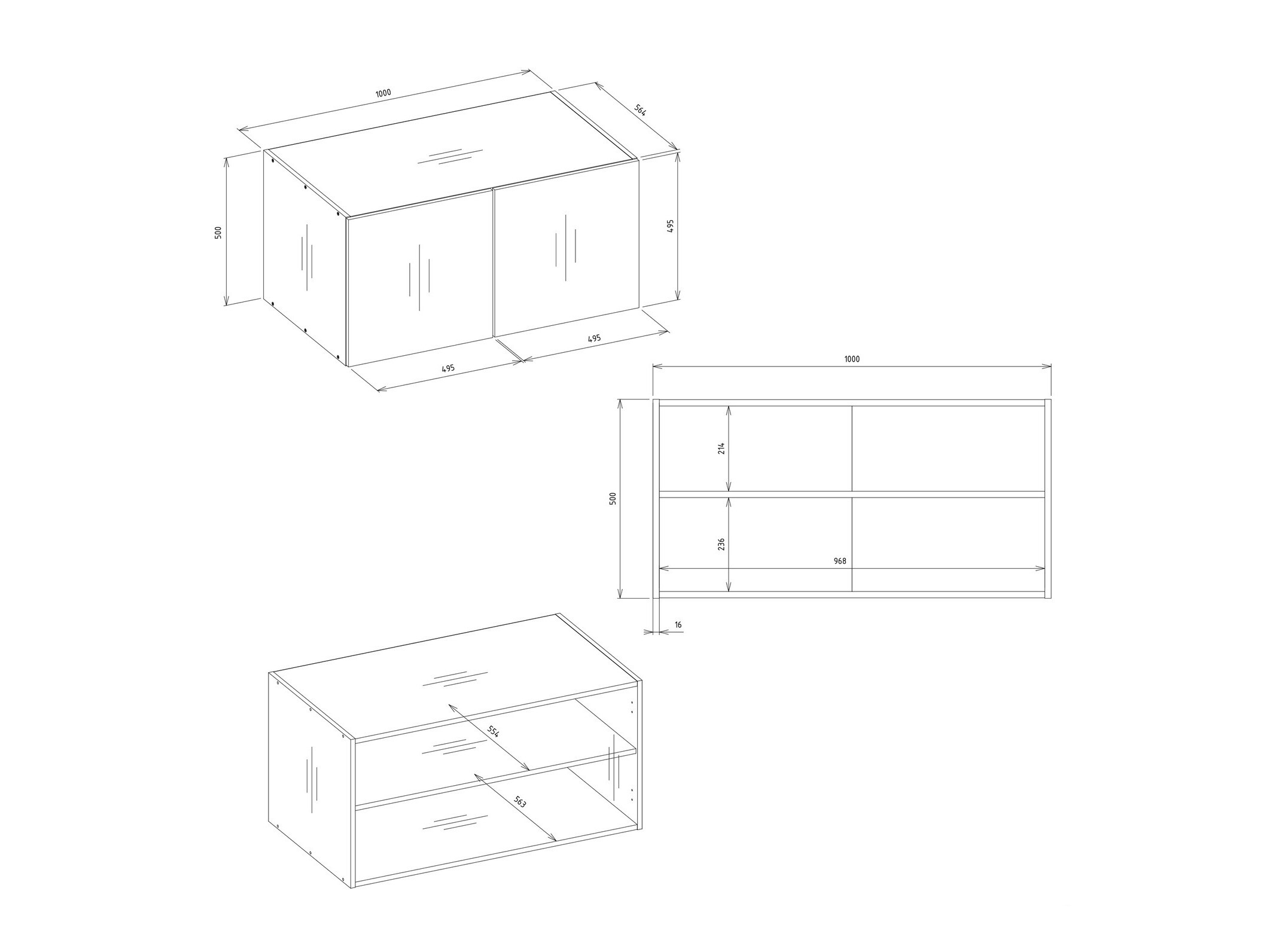 Kleiderschrank Mandeville 400 (Schwarz)