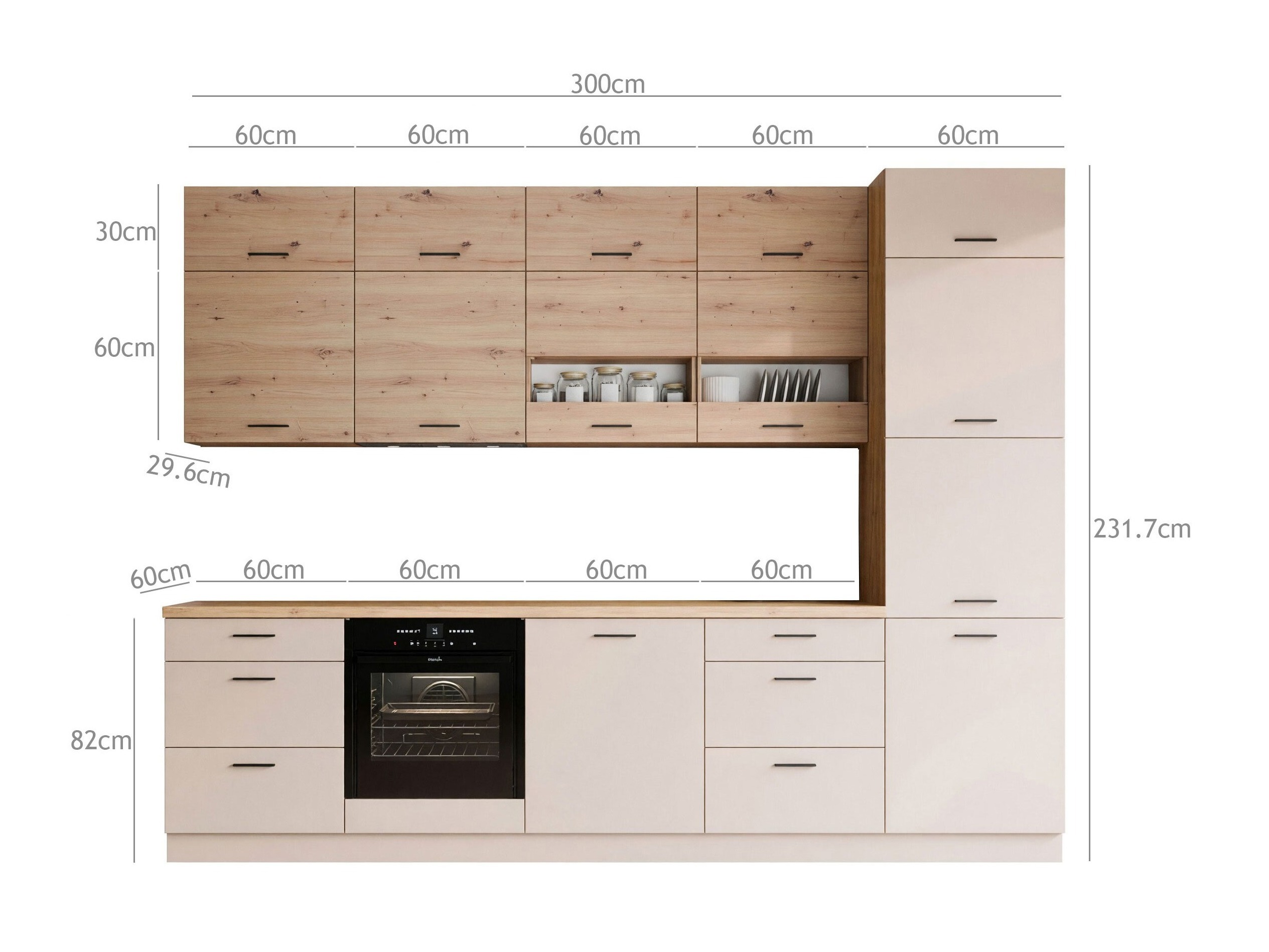 Modulares Küchenset Ati Cashmere Artisan 100