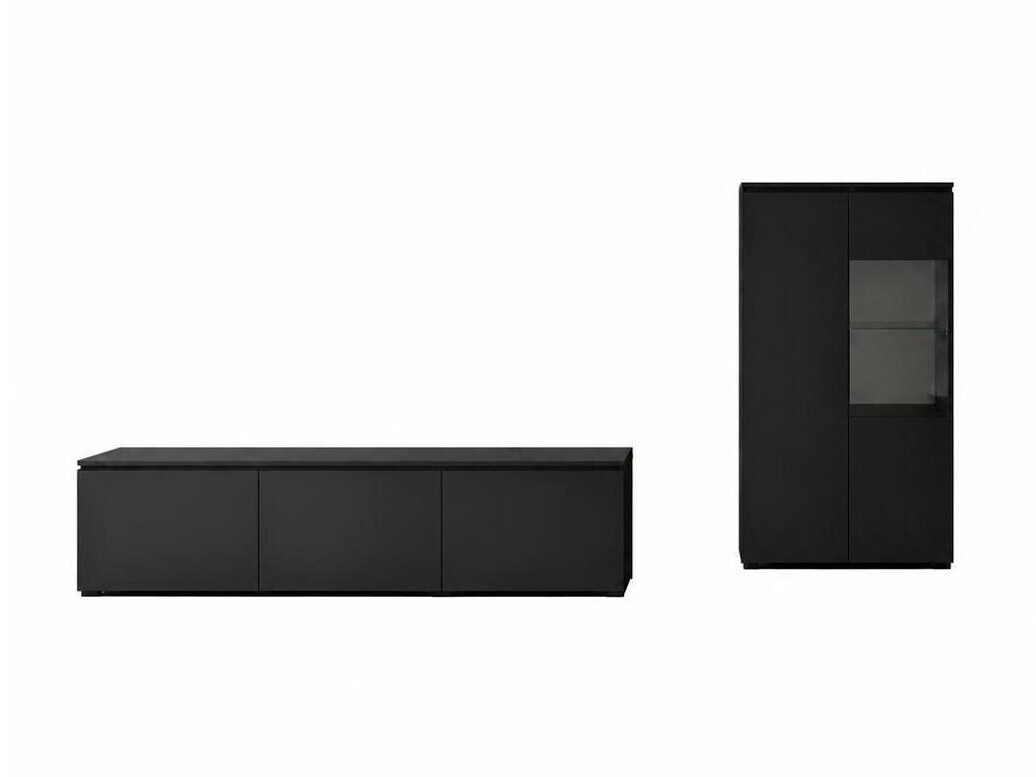 Wohnzimmer-Set Baletu 114 (Schwarz)