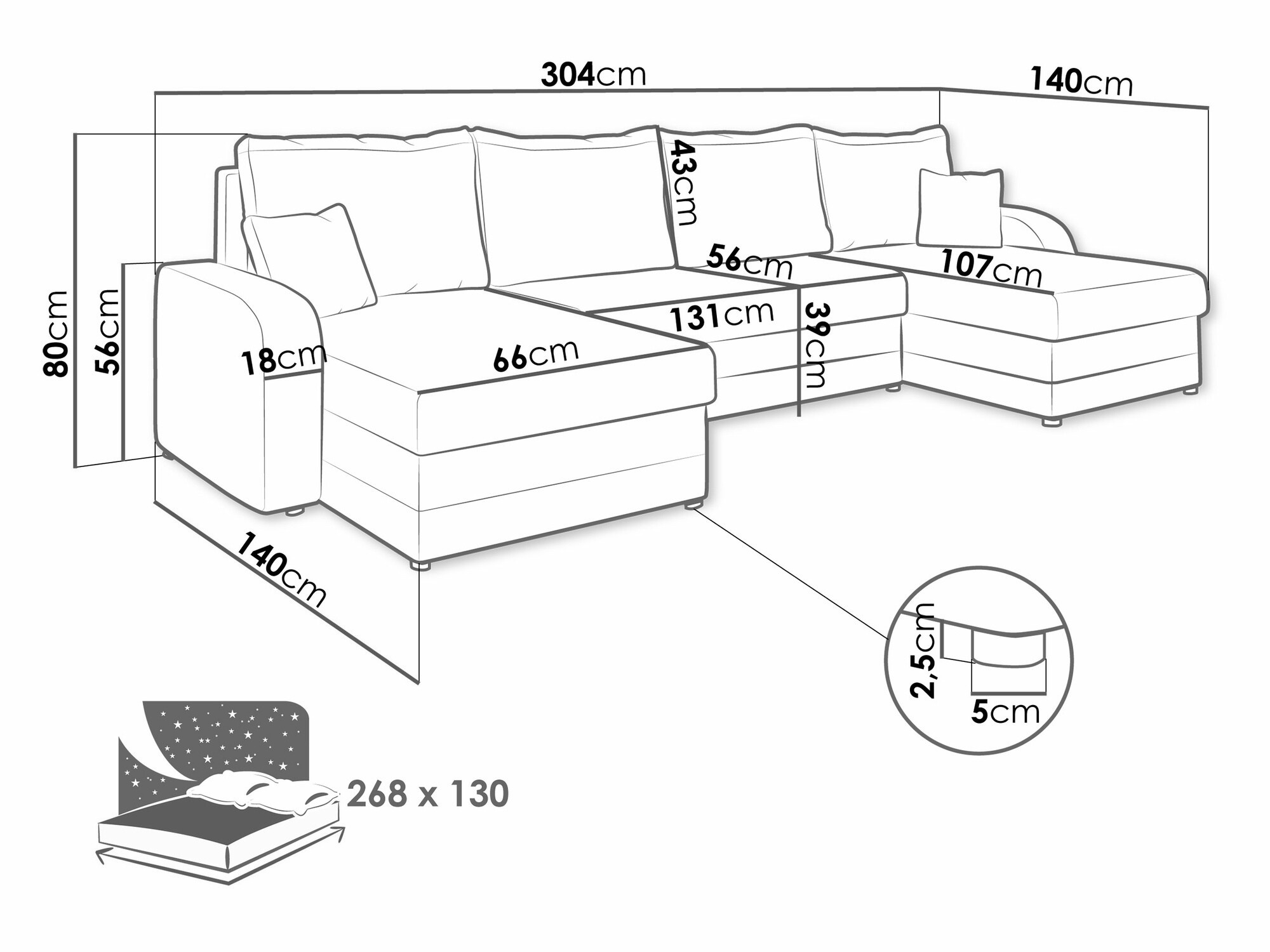 Ecksofa SD3388