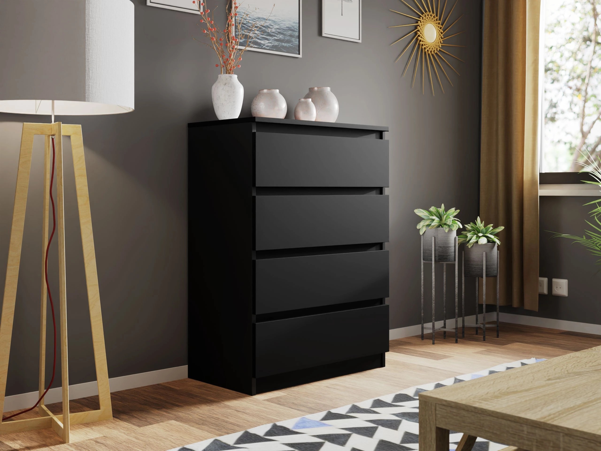 Kommode Comfivo Structor I (Schwarz)