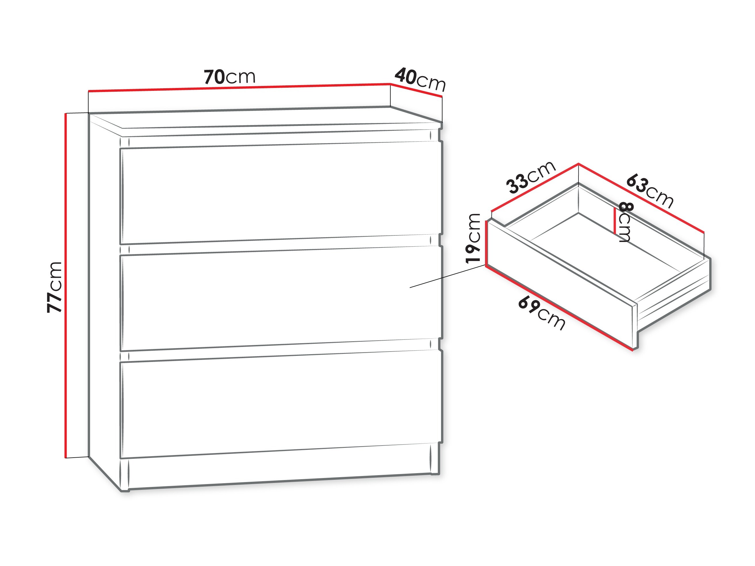 Kommode Comfivo Structor (Walnussholzoptik)