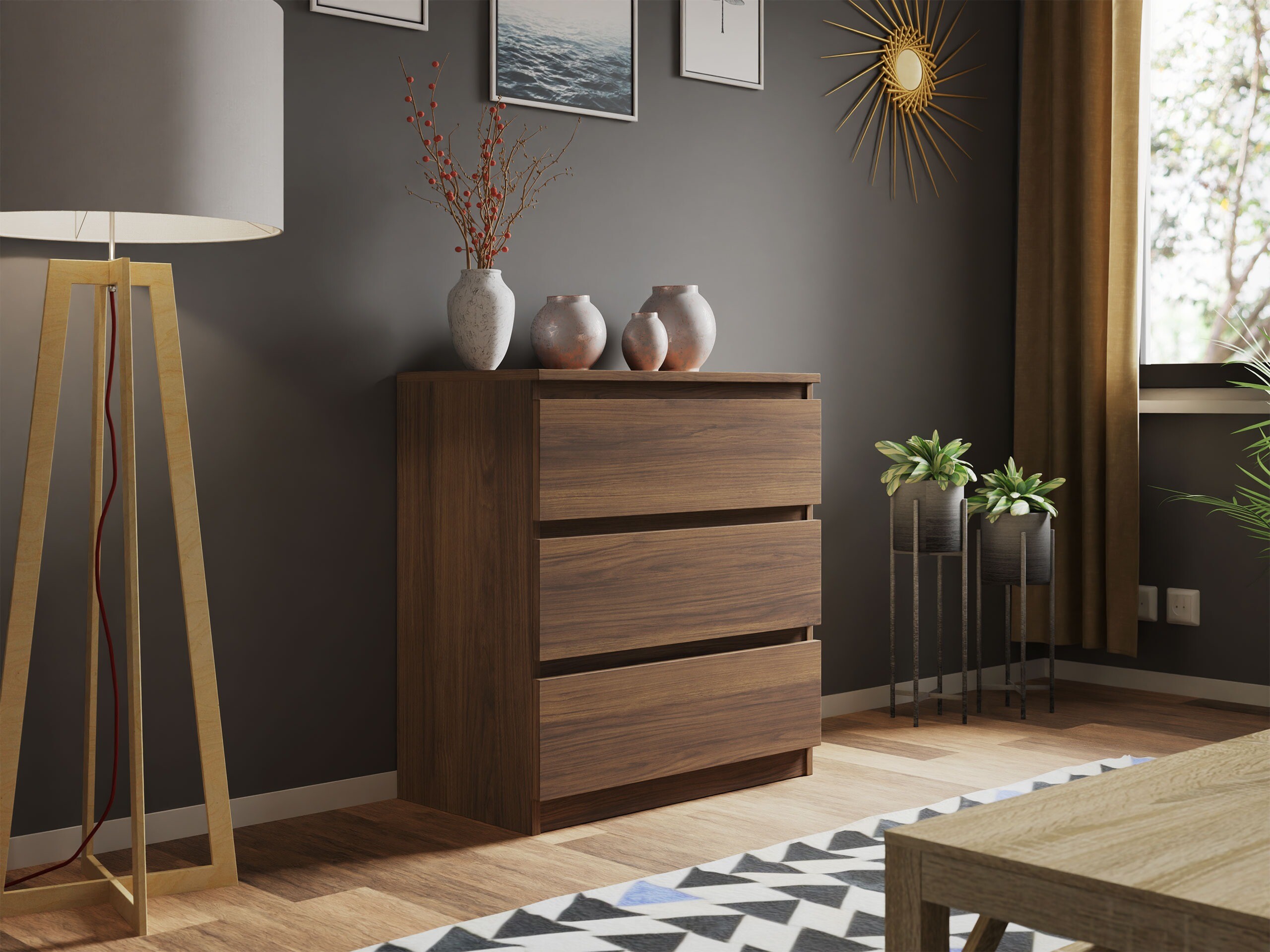 Kommode Comfivo Structor (Walnussholzoptik)