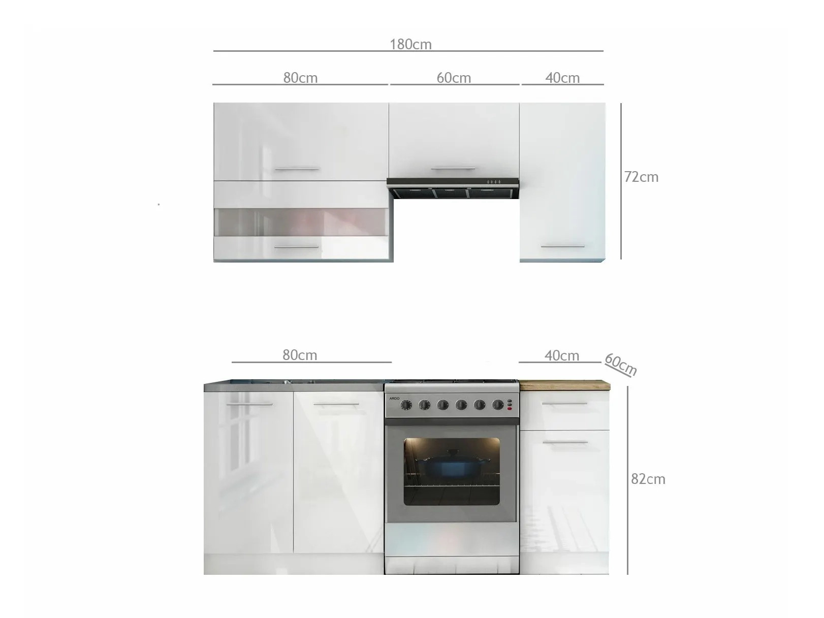 Modulares Küchenset Tiffa Mix 100