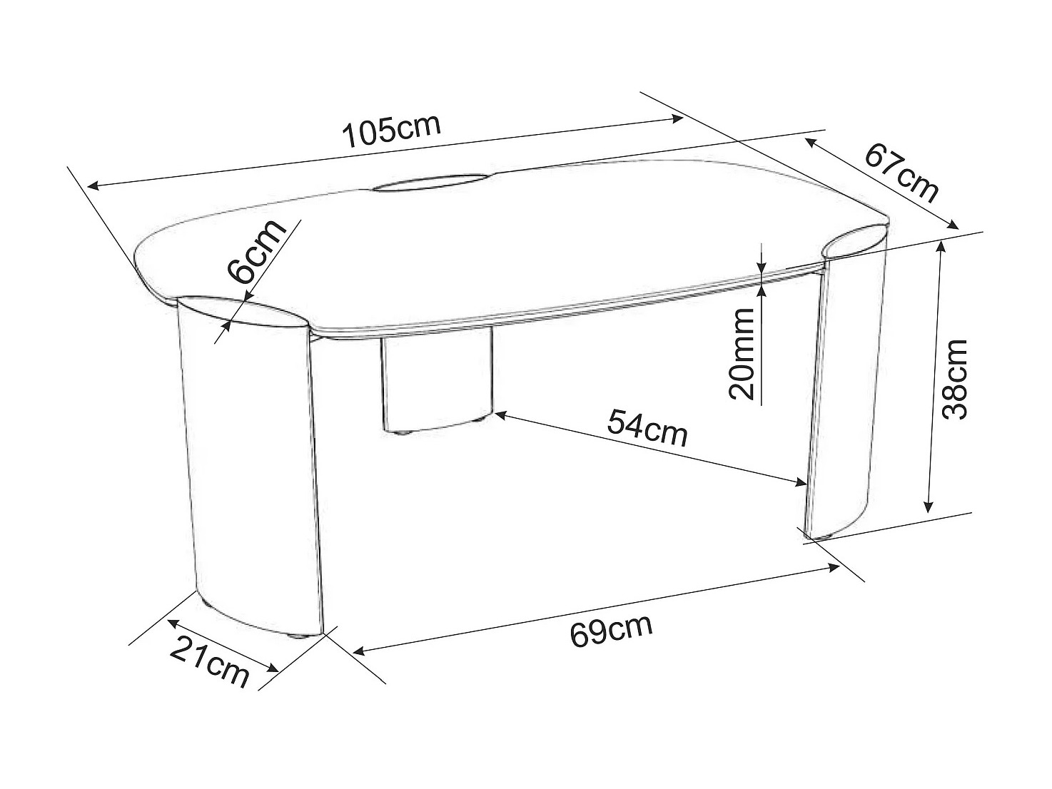 Couchtisch Detroit 1054