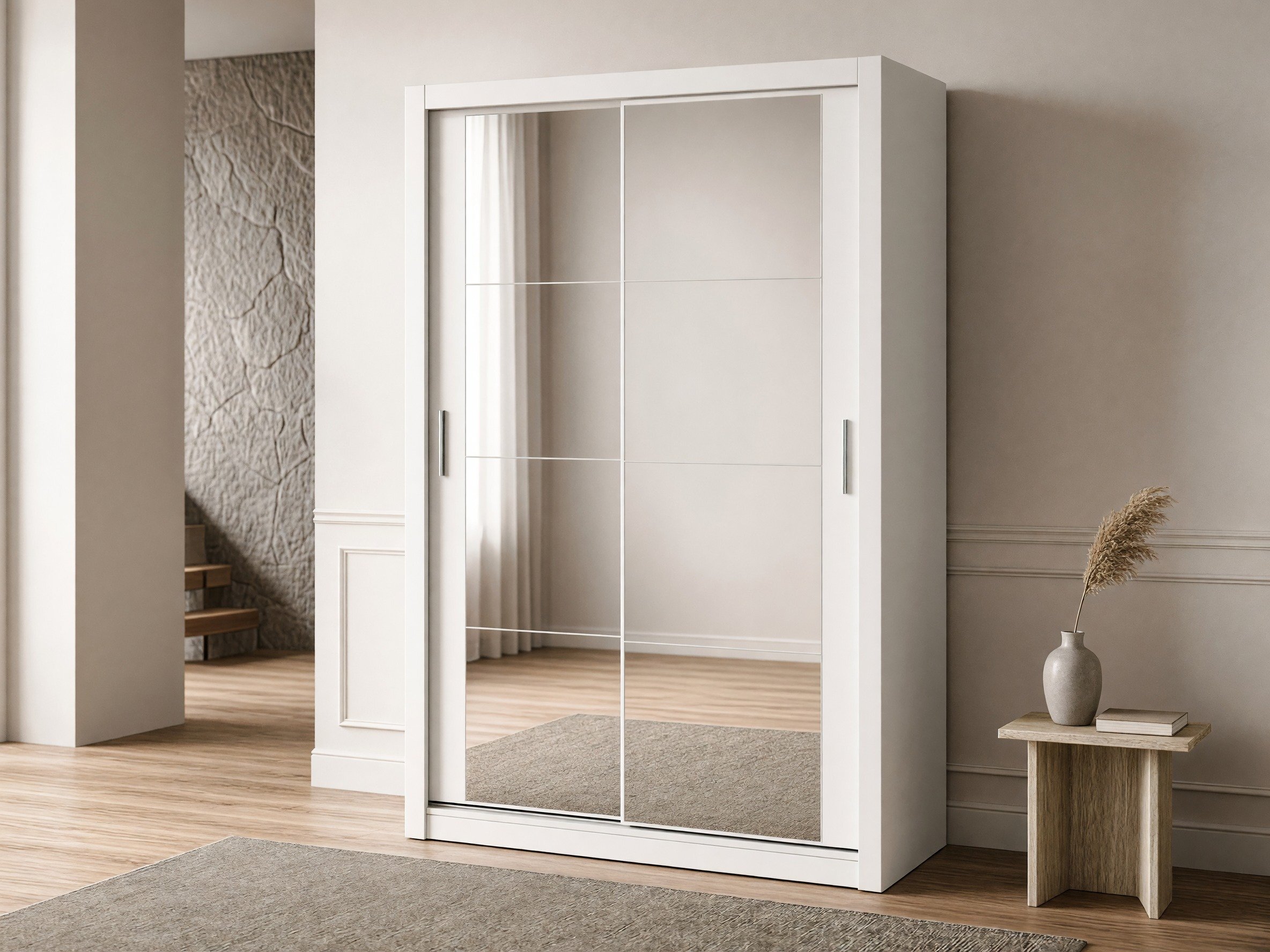 Kleiderschrank Fresno 152 (Weiss)