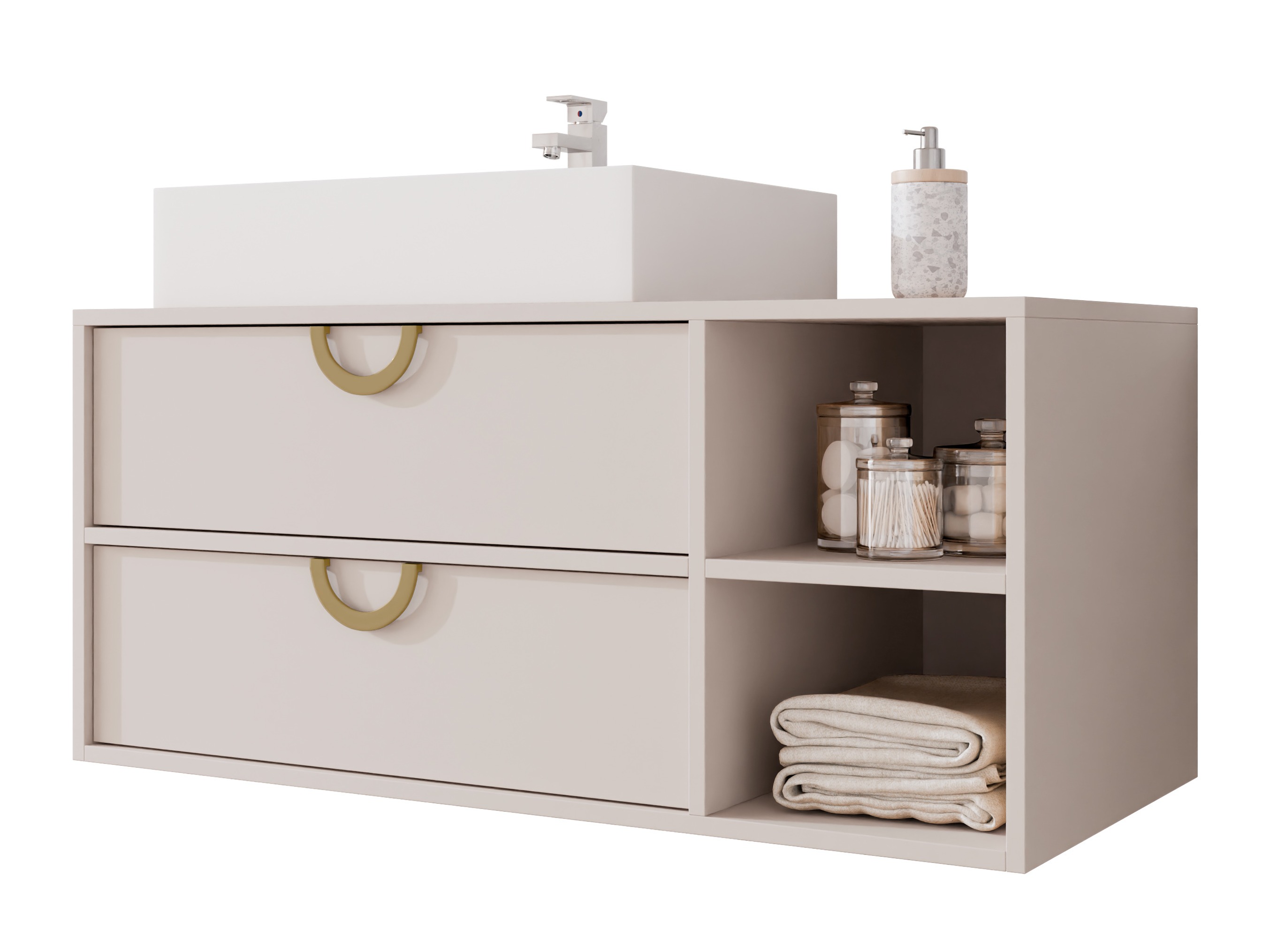 Hängeschrank für Waschbecken Sodalis (Kaschmir)