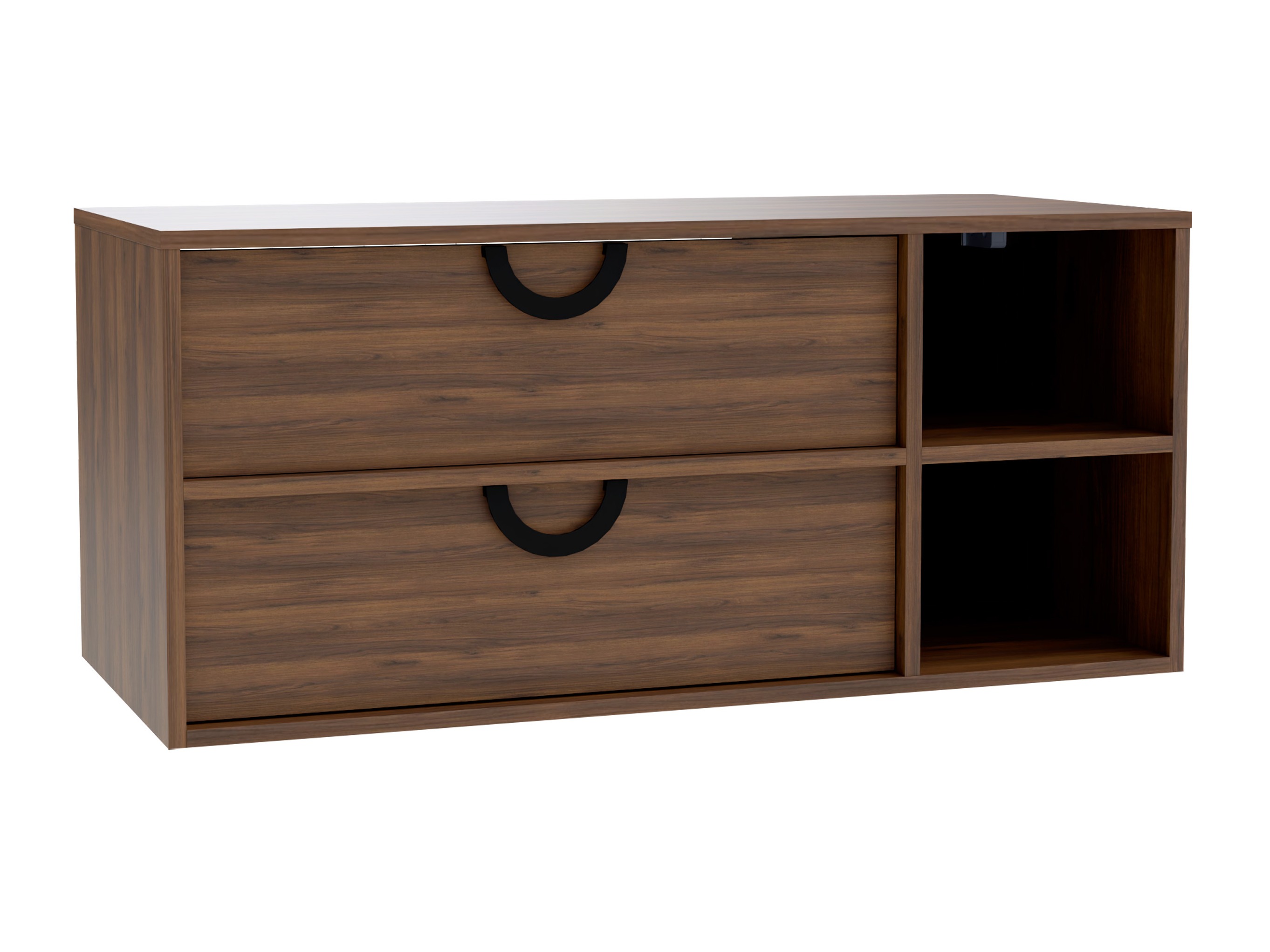 Hängeschrank für Waschbecken Sodalis (Walnussholzoptik)