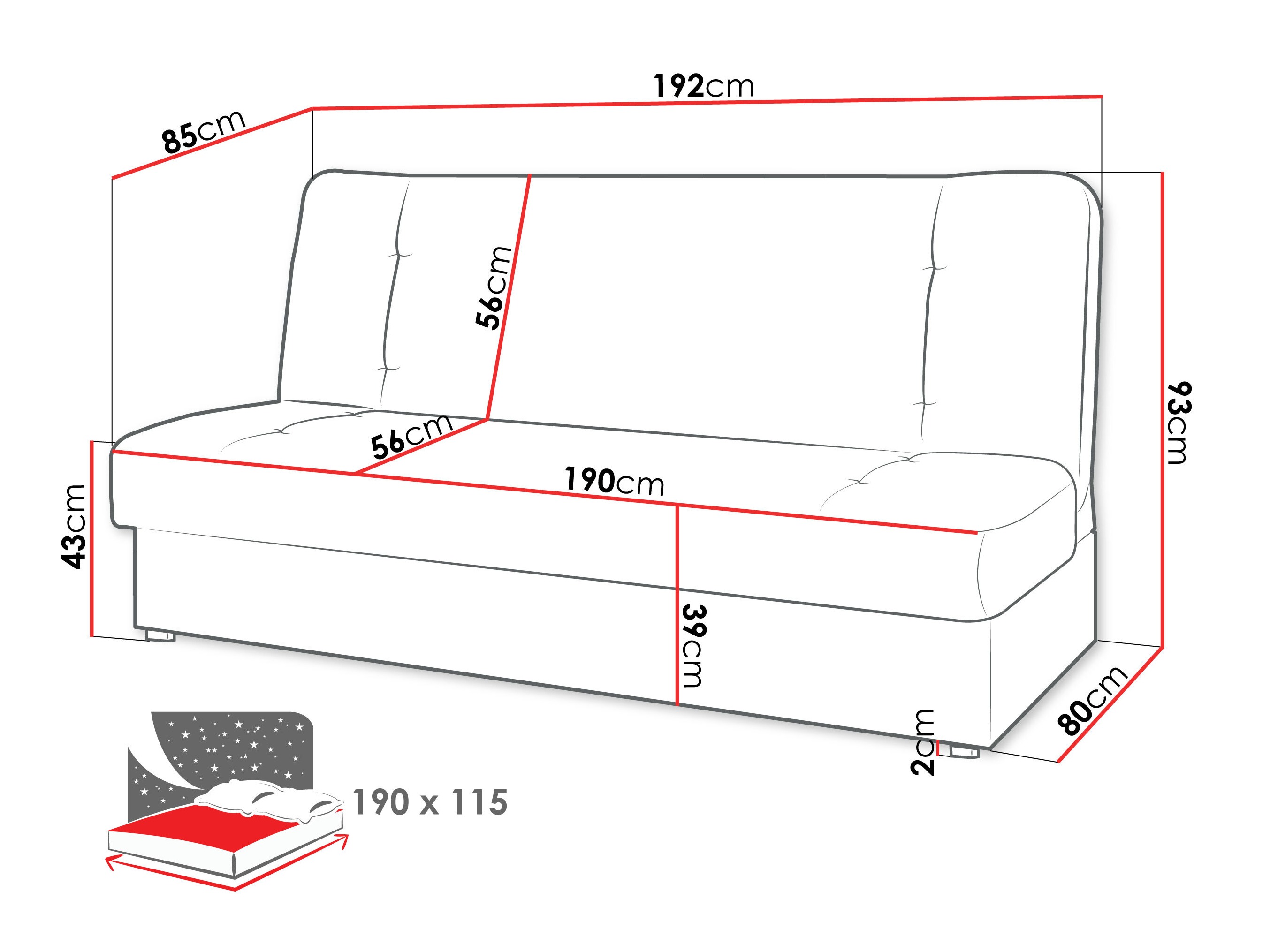 Schlafsofa Sapies (Lawa 01)