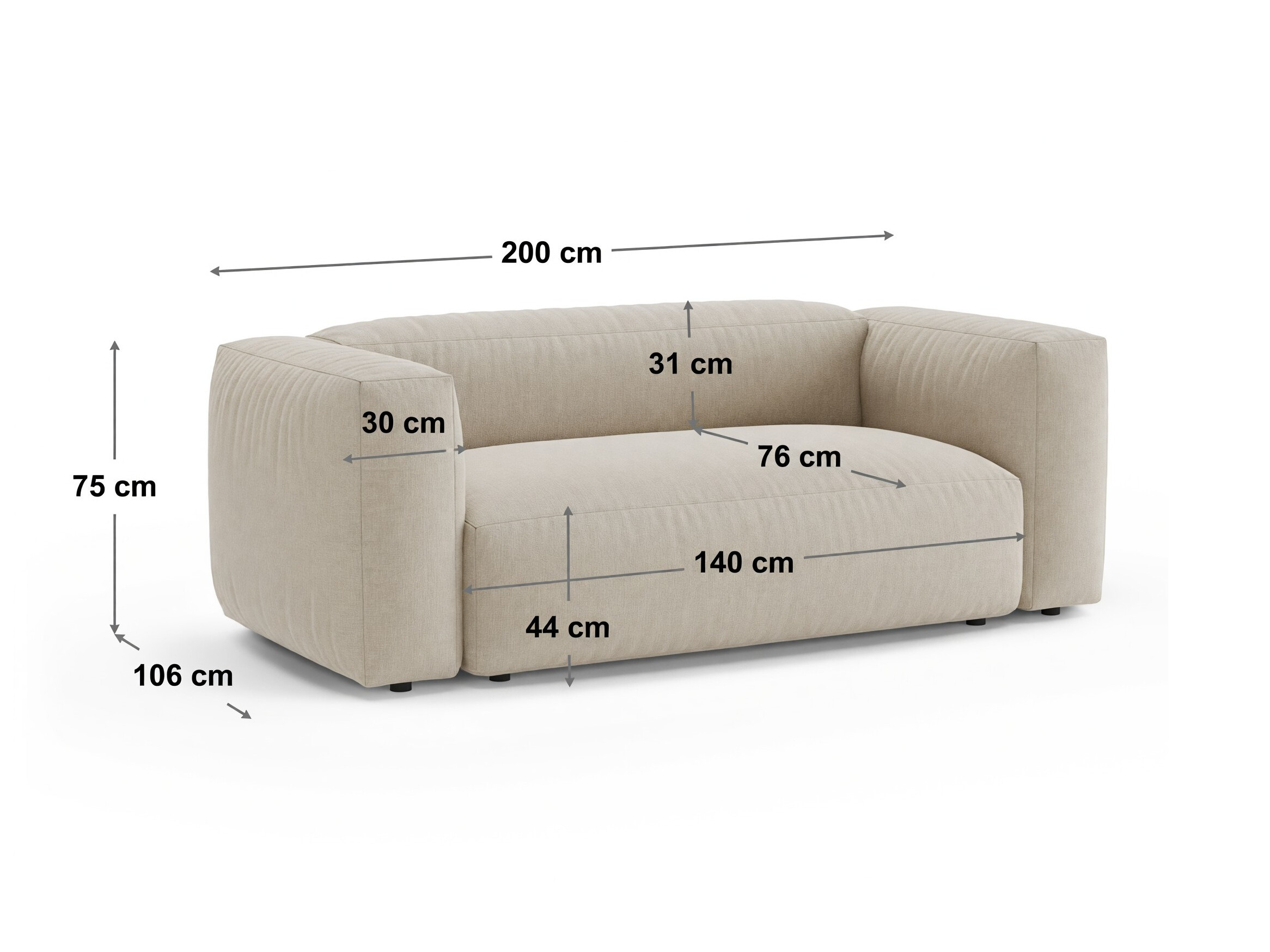 Sofa Sorcoro 137 (Vogue 01)