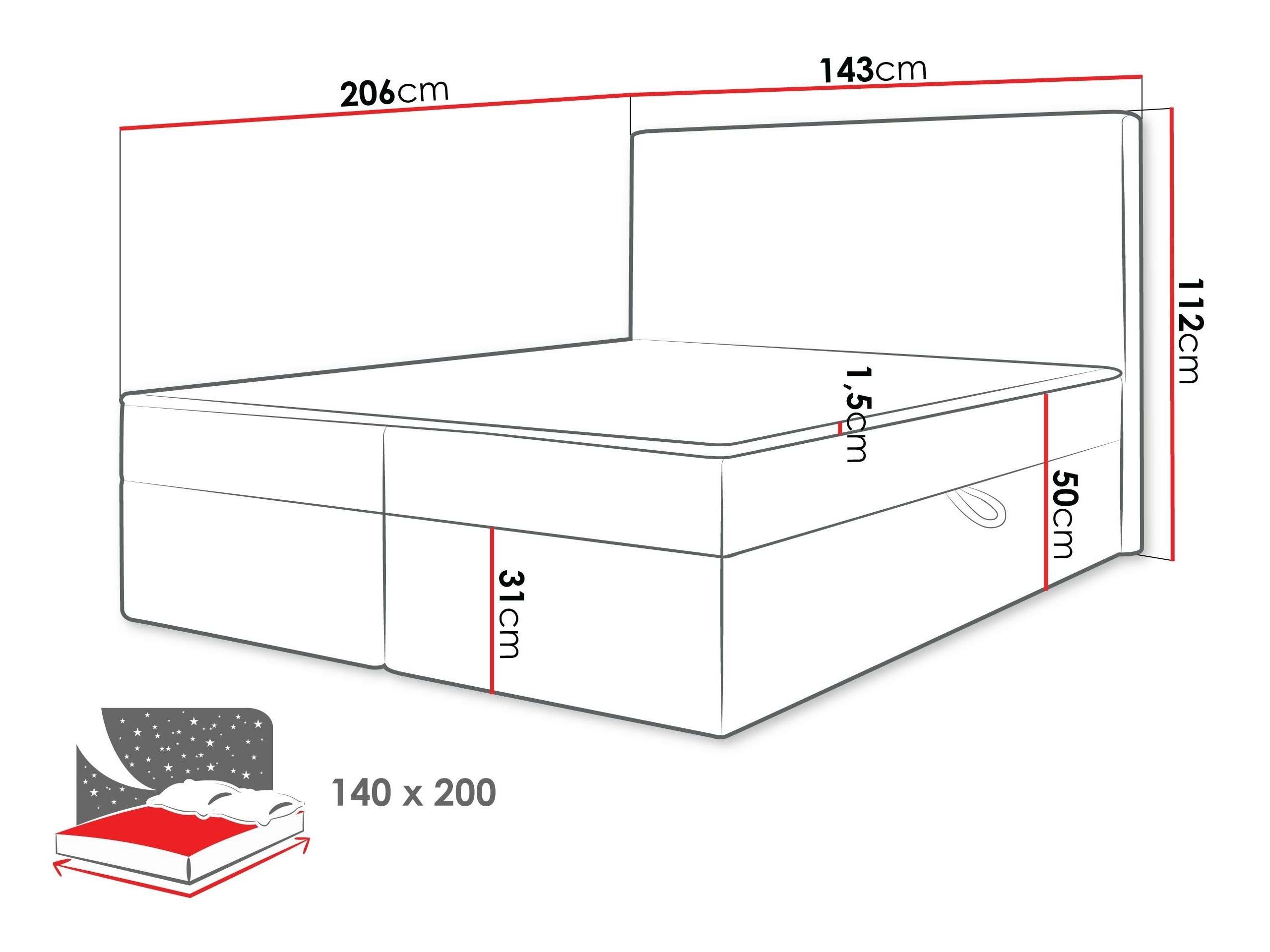Boxspringbett SD3418