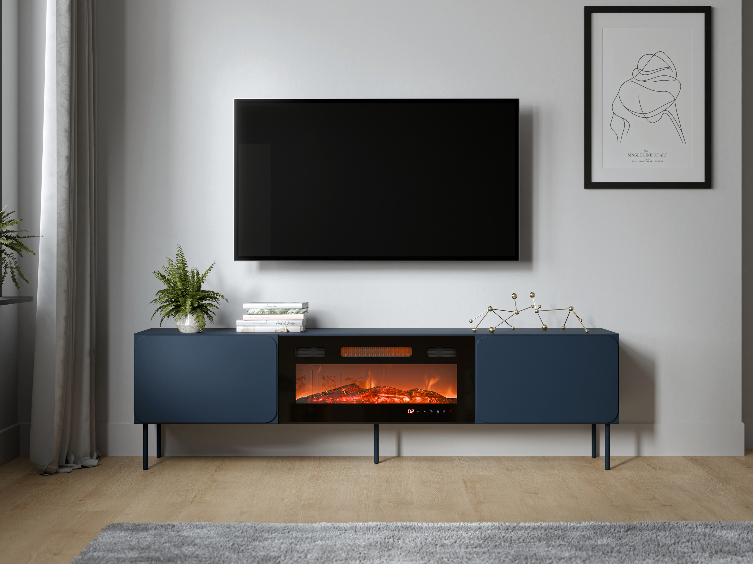 TV-Möbel Fentore 104 (Indigo)