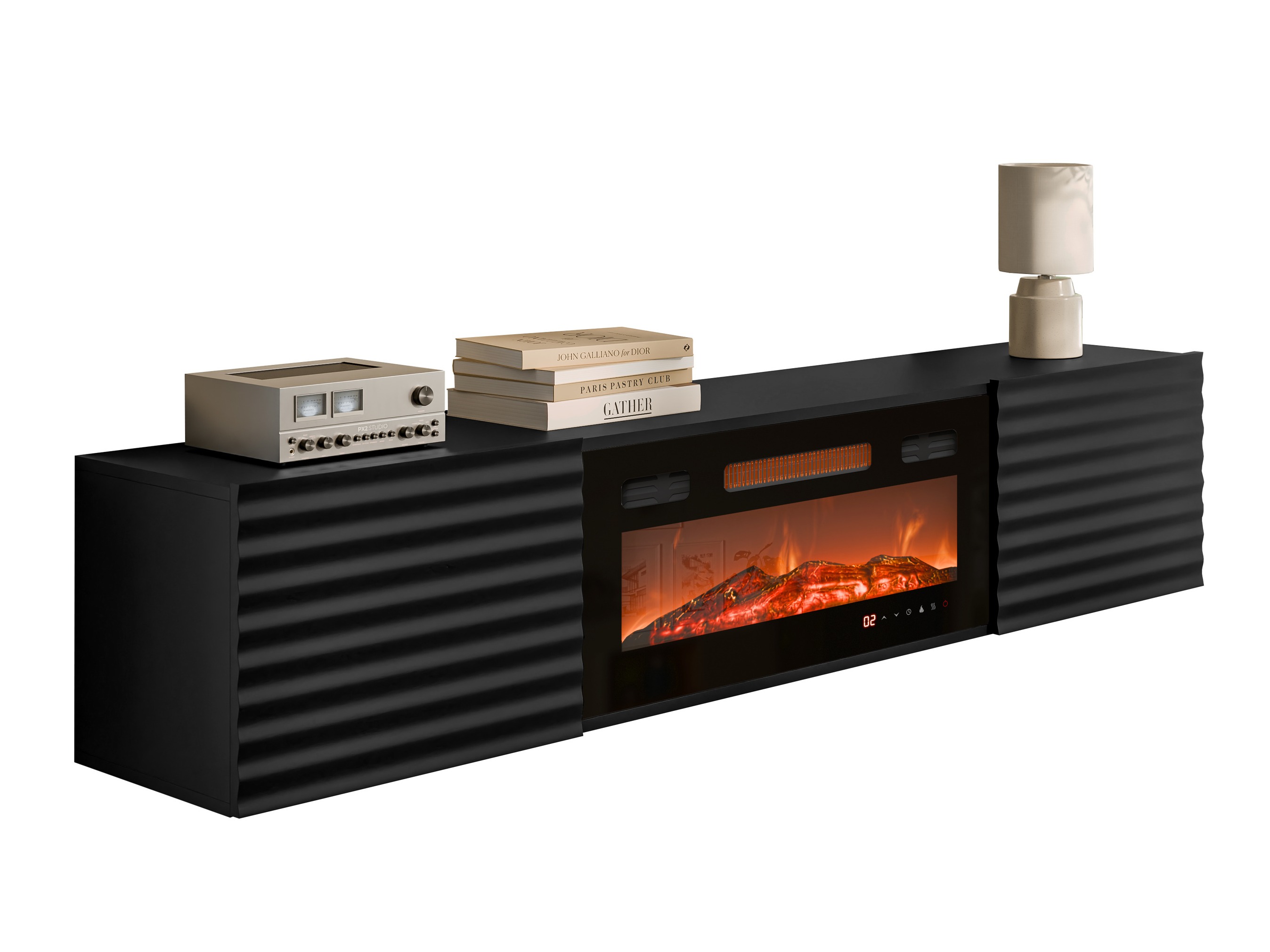 TV-Möbel Charlotte 206 (Schwarz)
