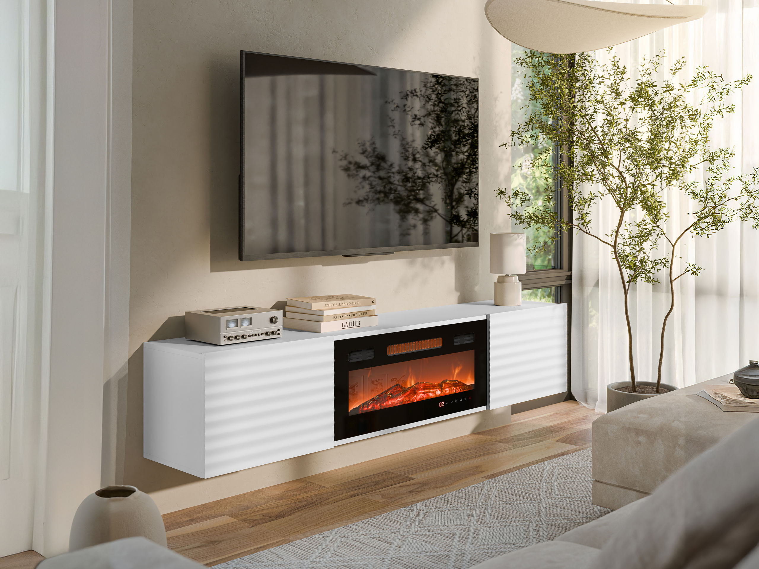 TV-Möbel Charlotte 206 (Weiss)