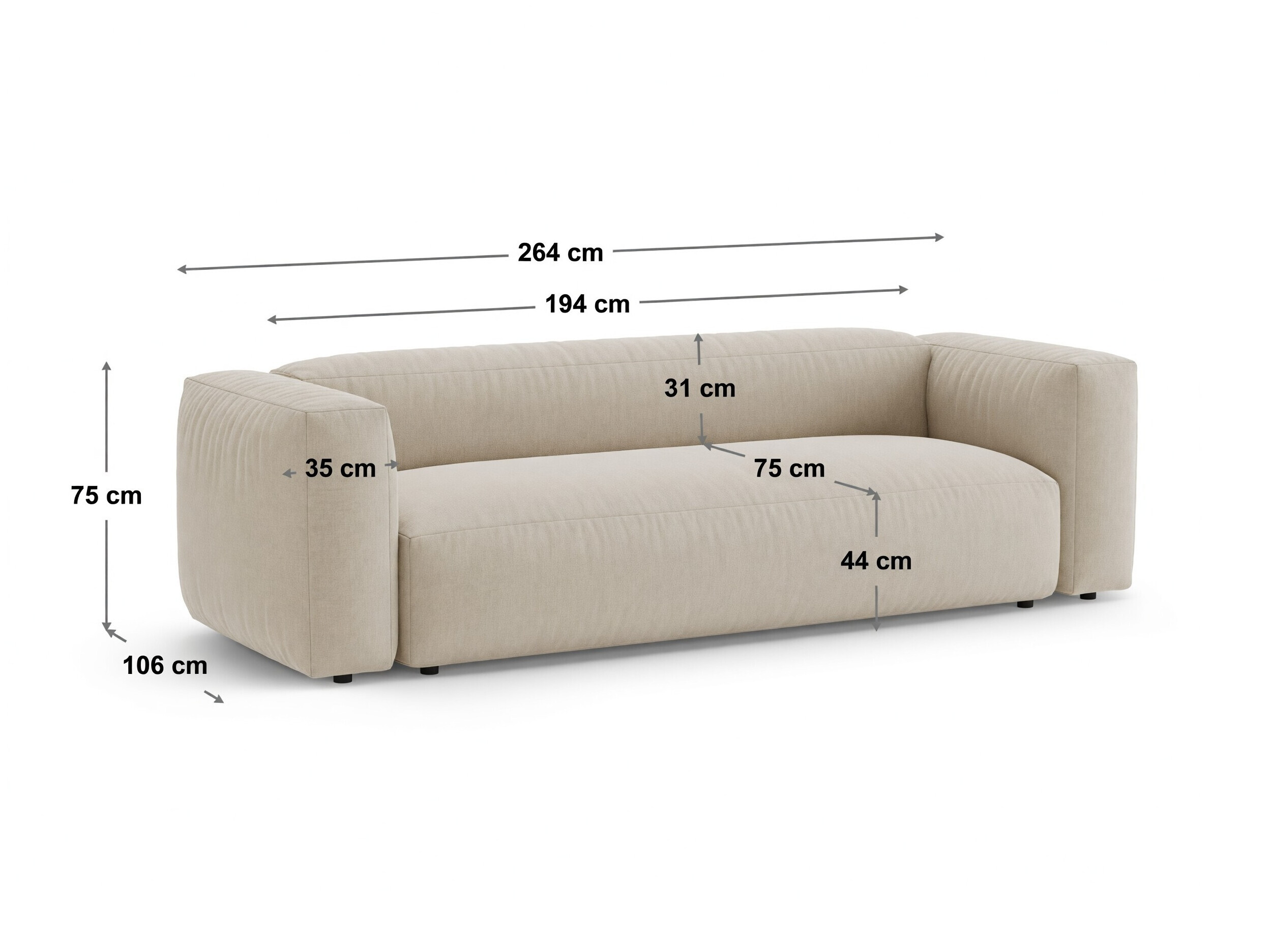 Schlafsofa Sorcoro 135 (Monet Silver)
