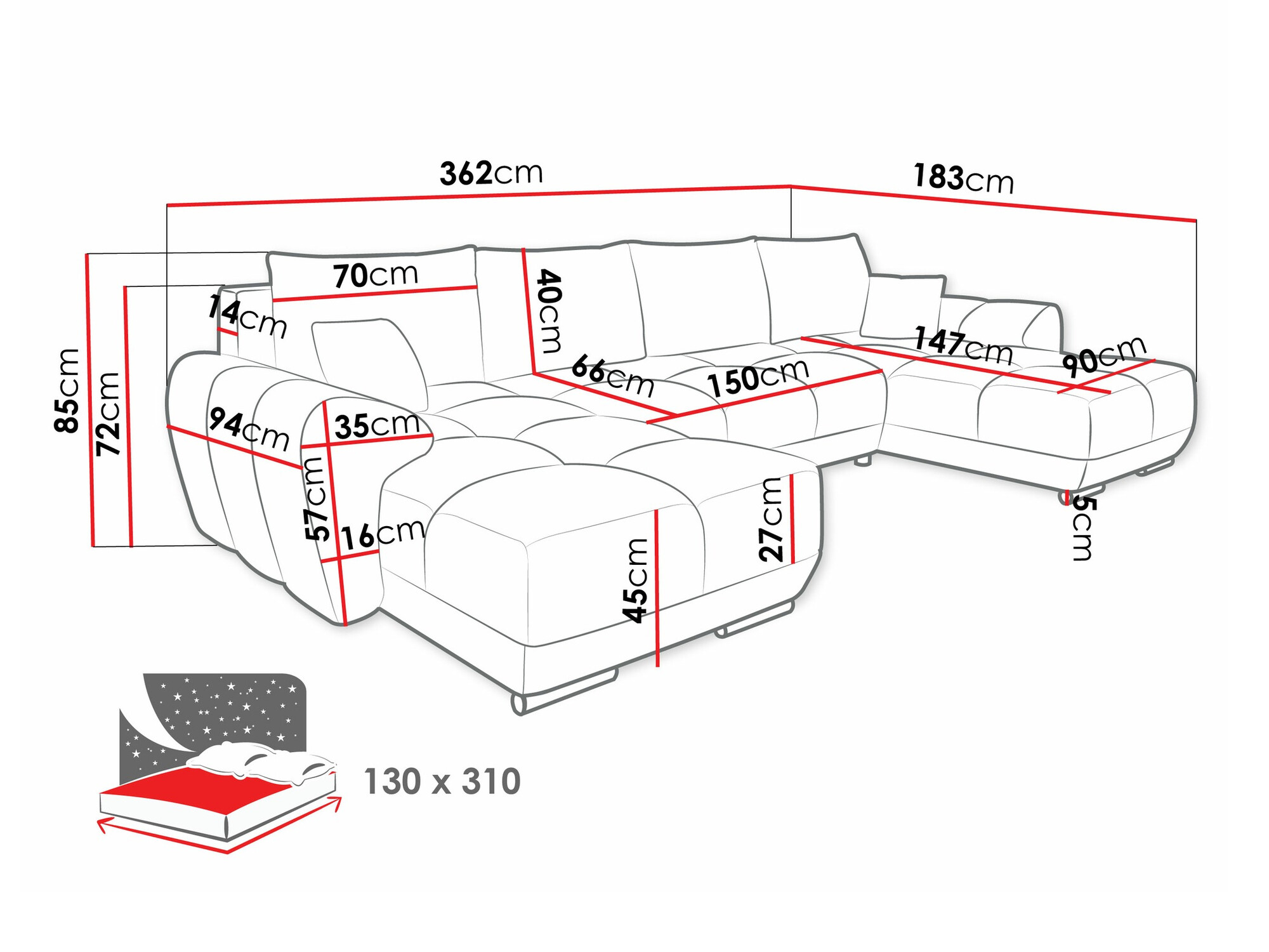 Ecksofa SD3437
