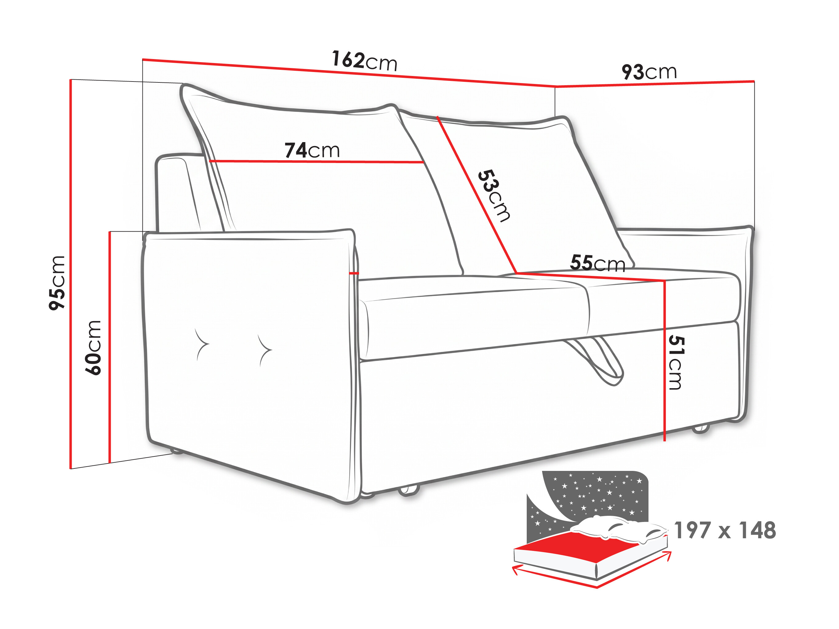 Schlafsofa Lufkin 163 (Puente 92)