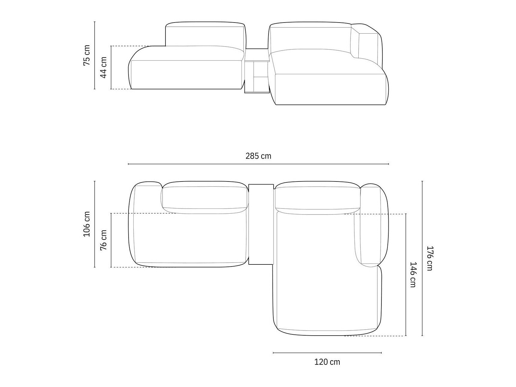 Modulares Ecksofa Sorcoro 106 (Vogue 12)