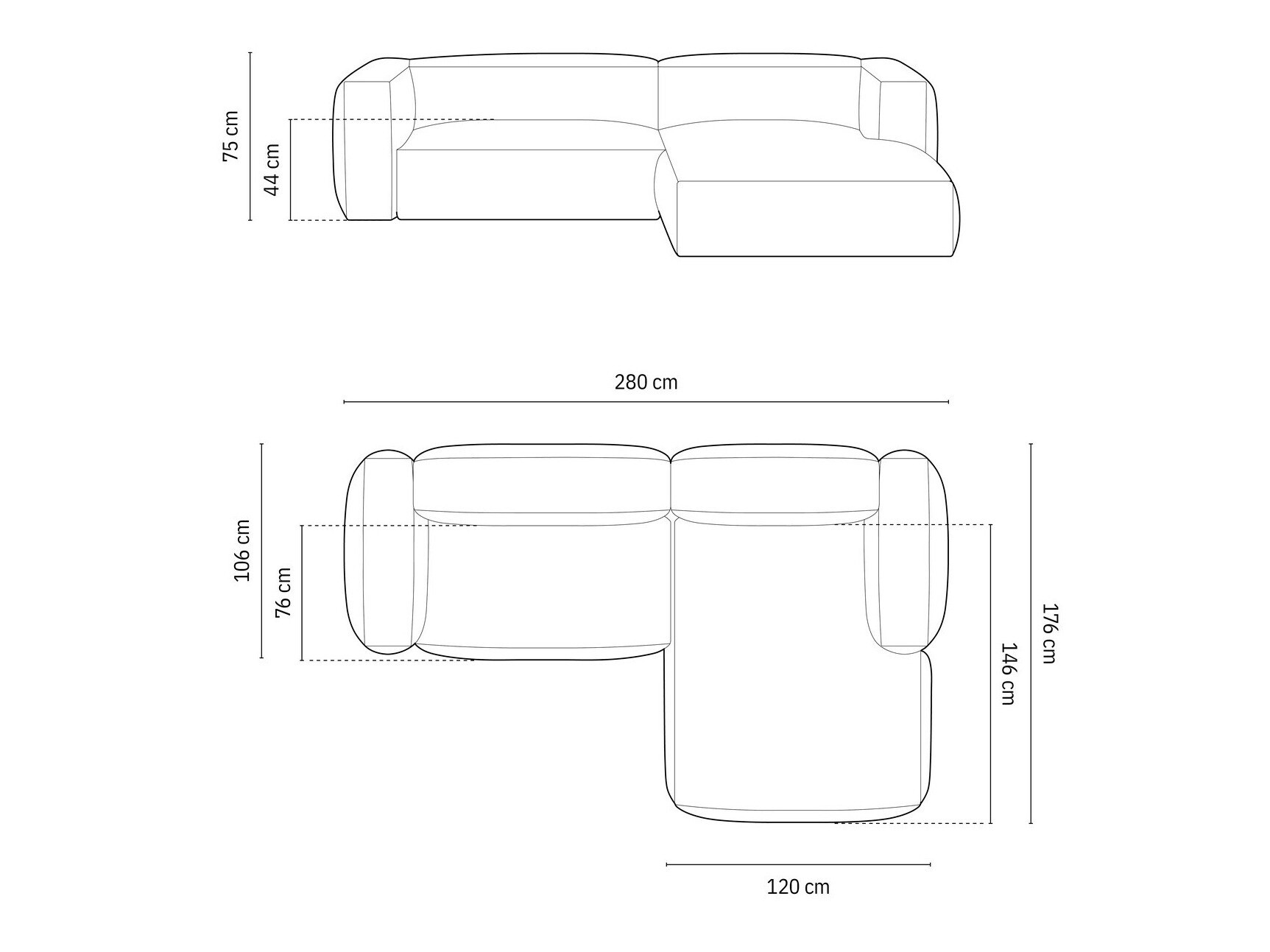 Modulares Ecksofa Sorcoro 105 (Vogue 03)