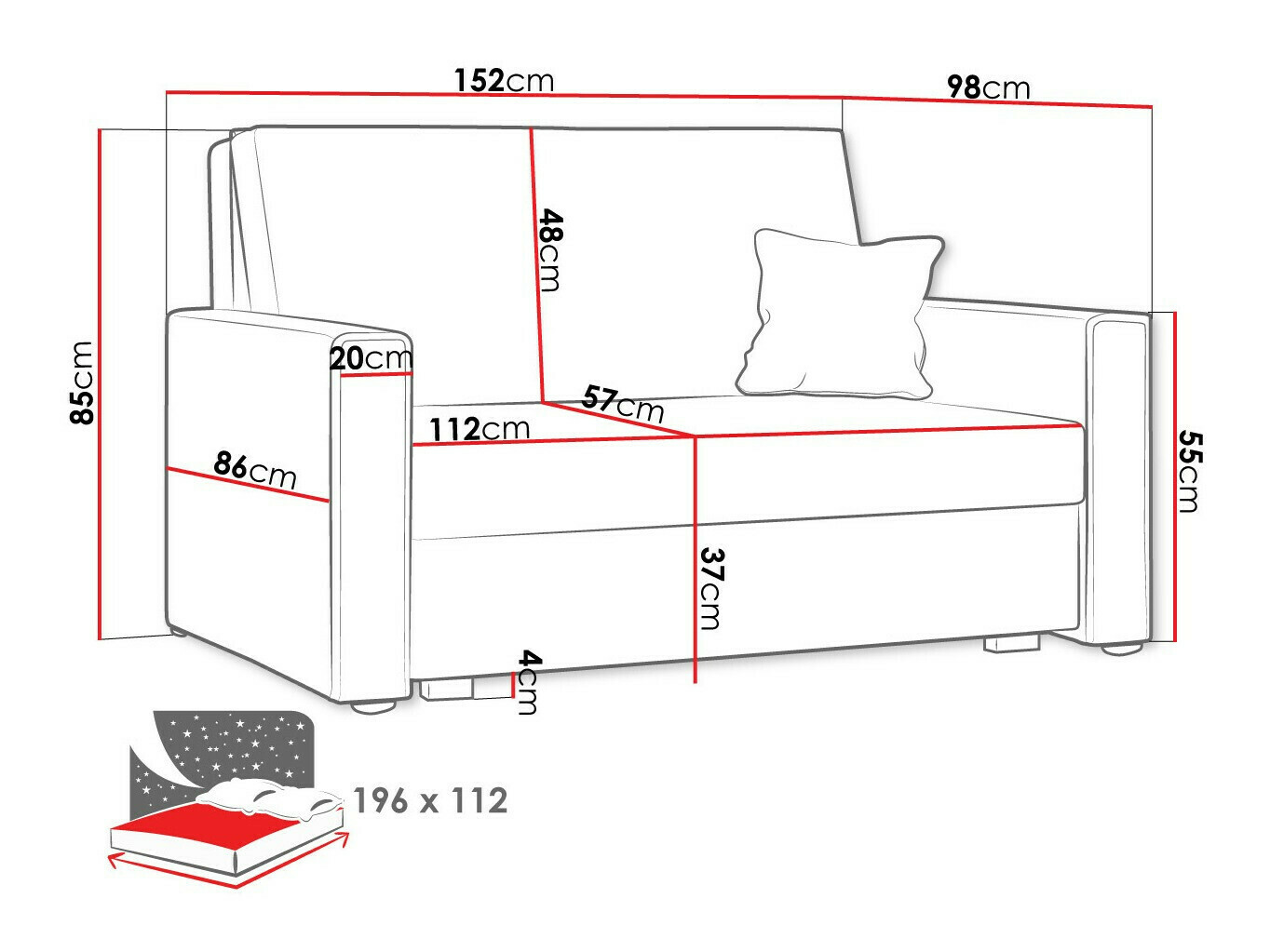 Schlafsofa SD3448