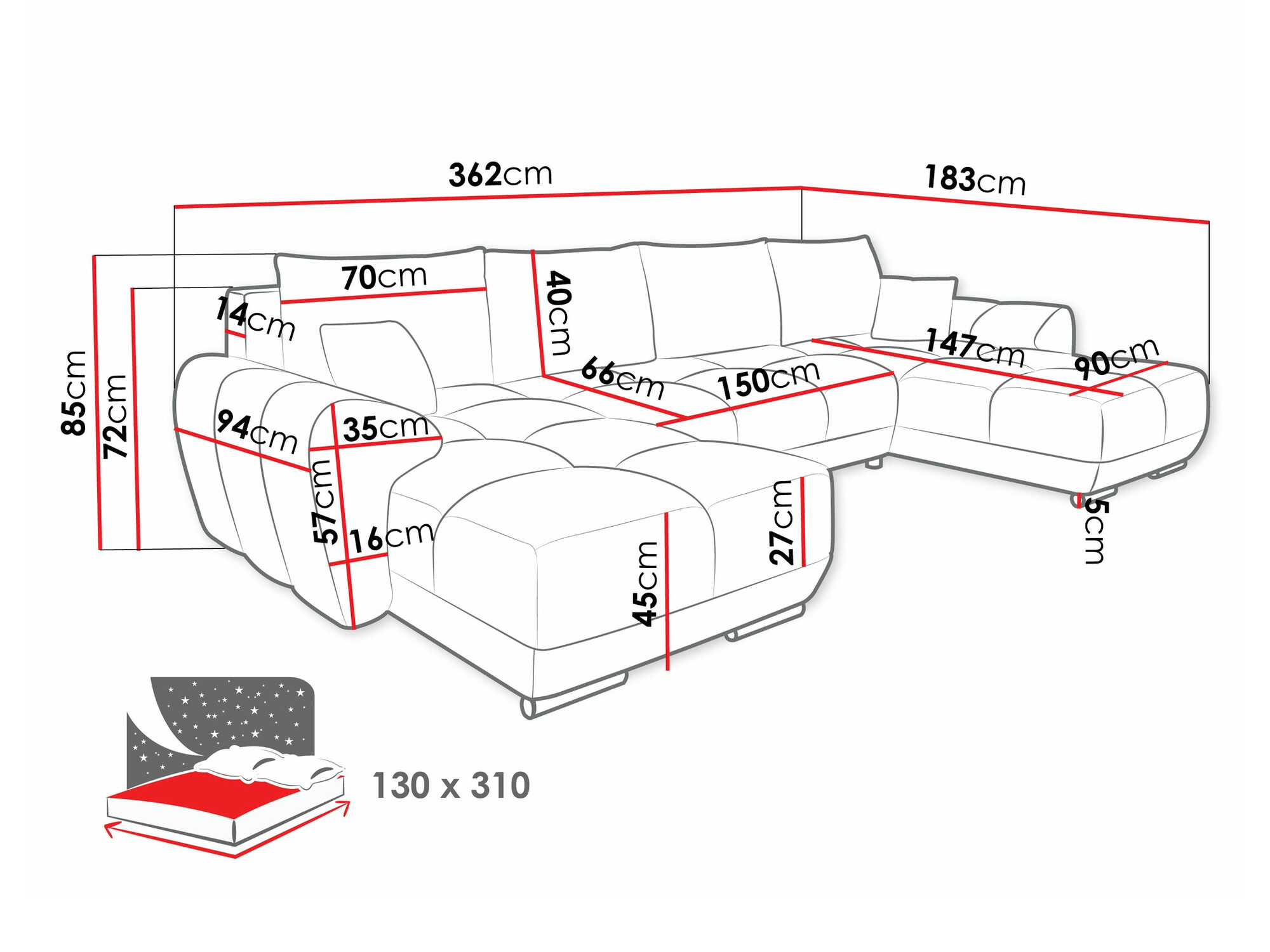 Ecksofa SD3462