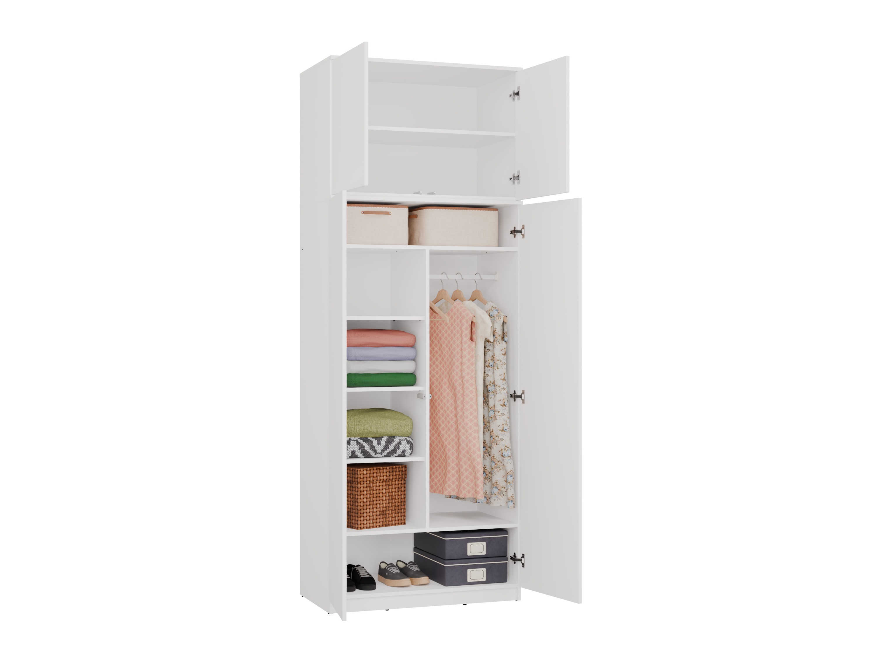 Kleiderschrank Mandeville 408 (Weiss)