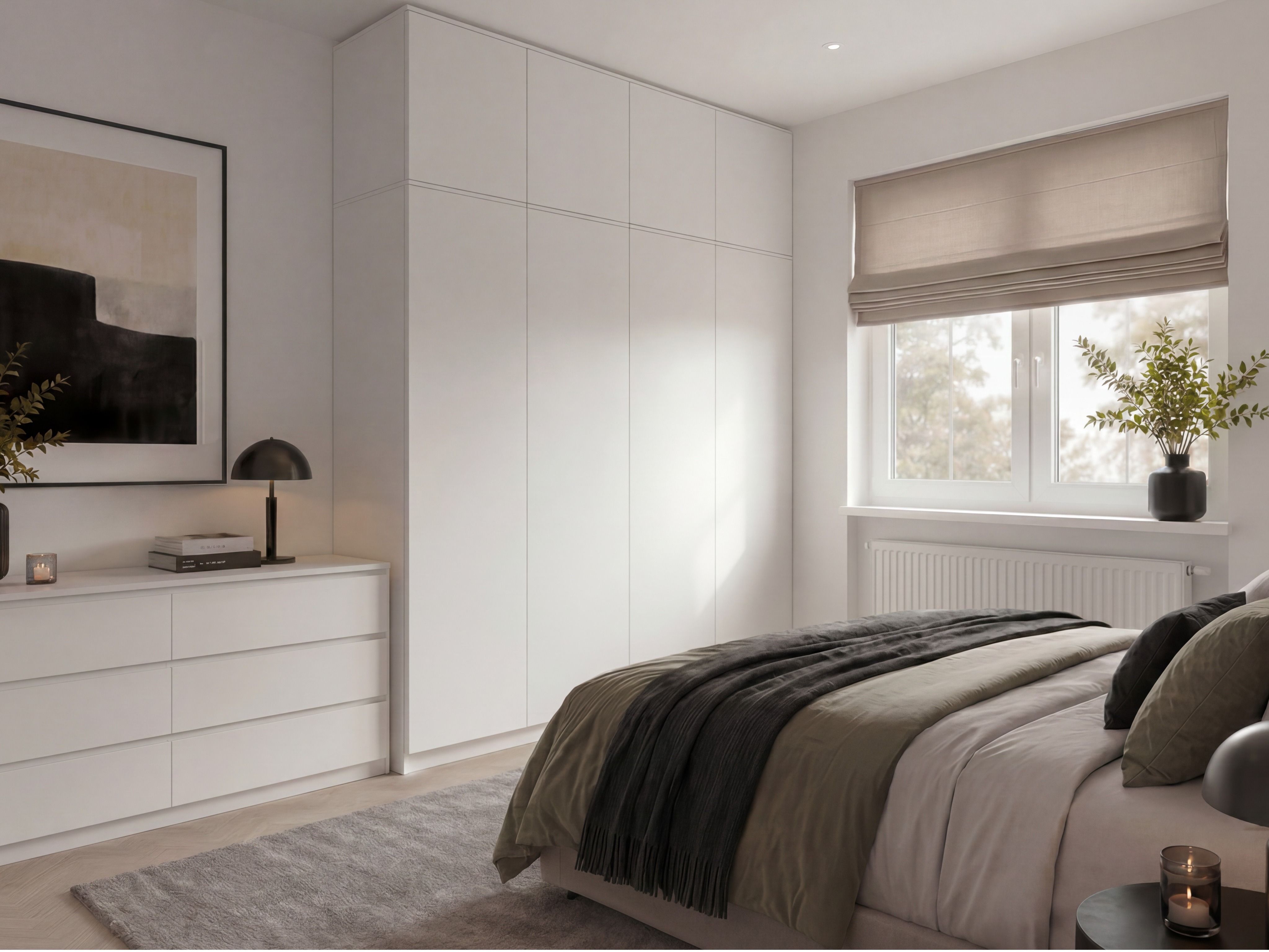 Kleiderschrank Mandeville 408 (Weiss)
