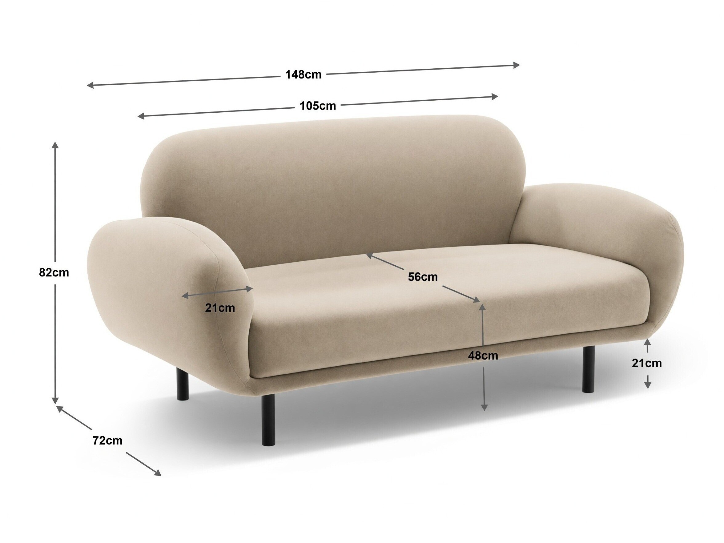 Sofa Beckley 342 (Baloo 2081)