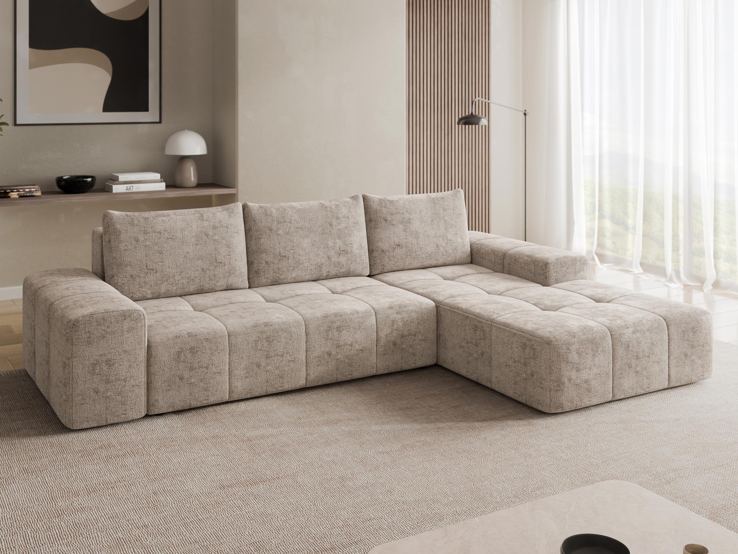 Ecksofa Comfivo Origor I (Milky 80)