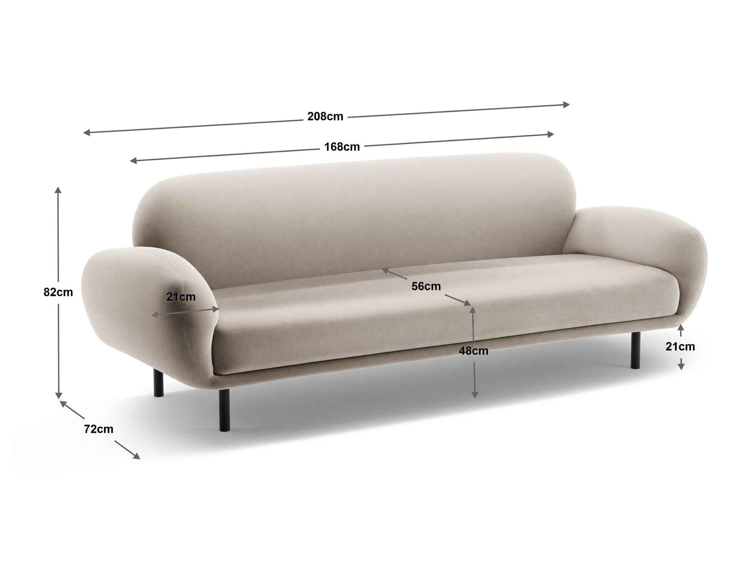 Sofa Beckley 344 (Baloo 2088)