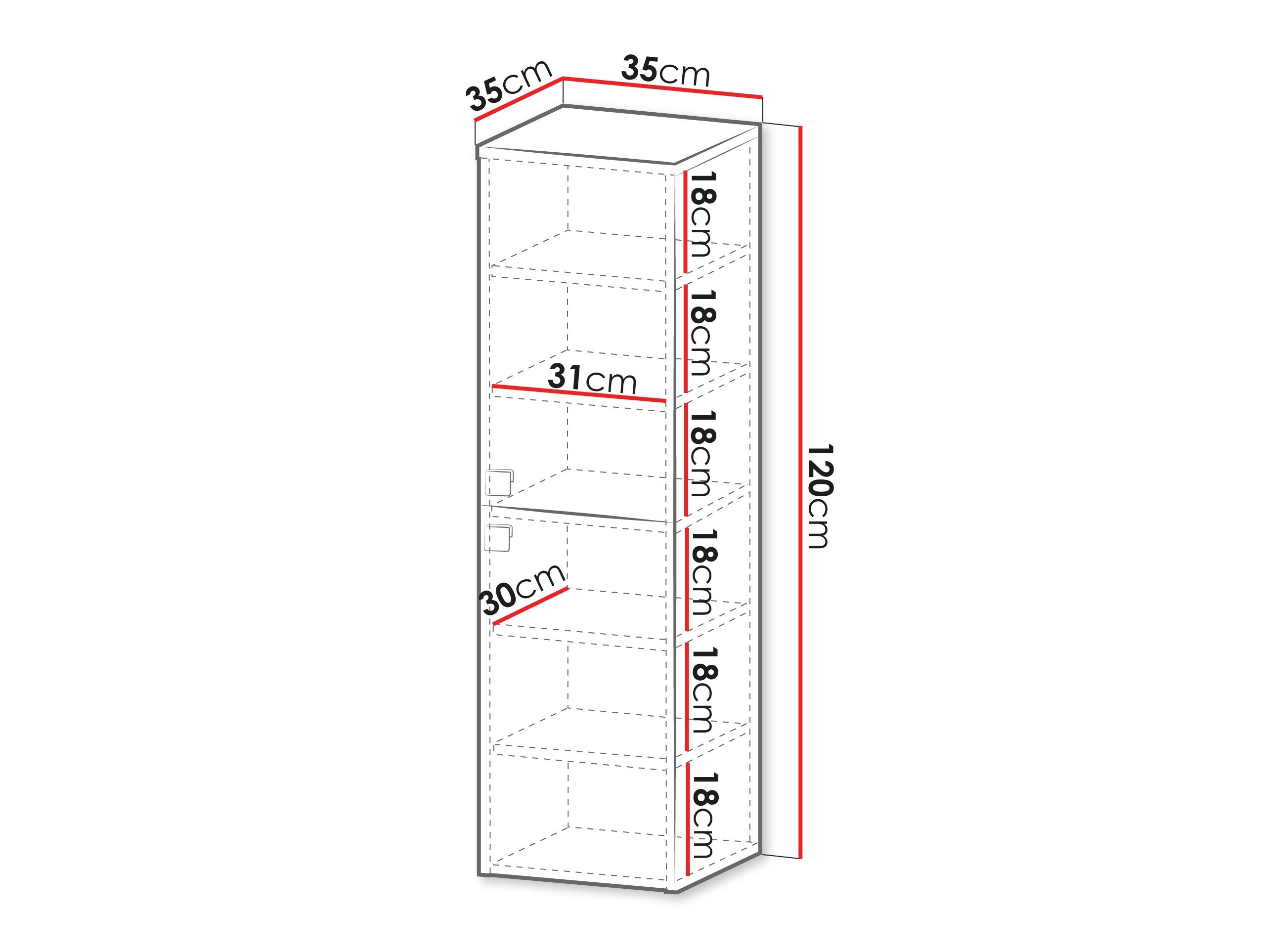 Badezimmer-Hängeschrank Gratal